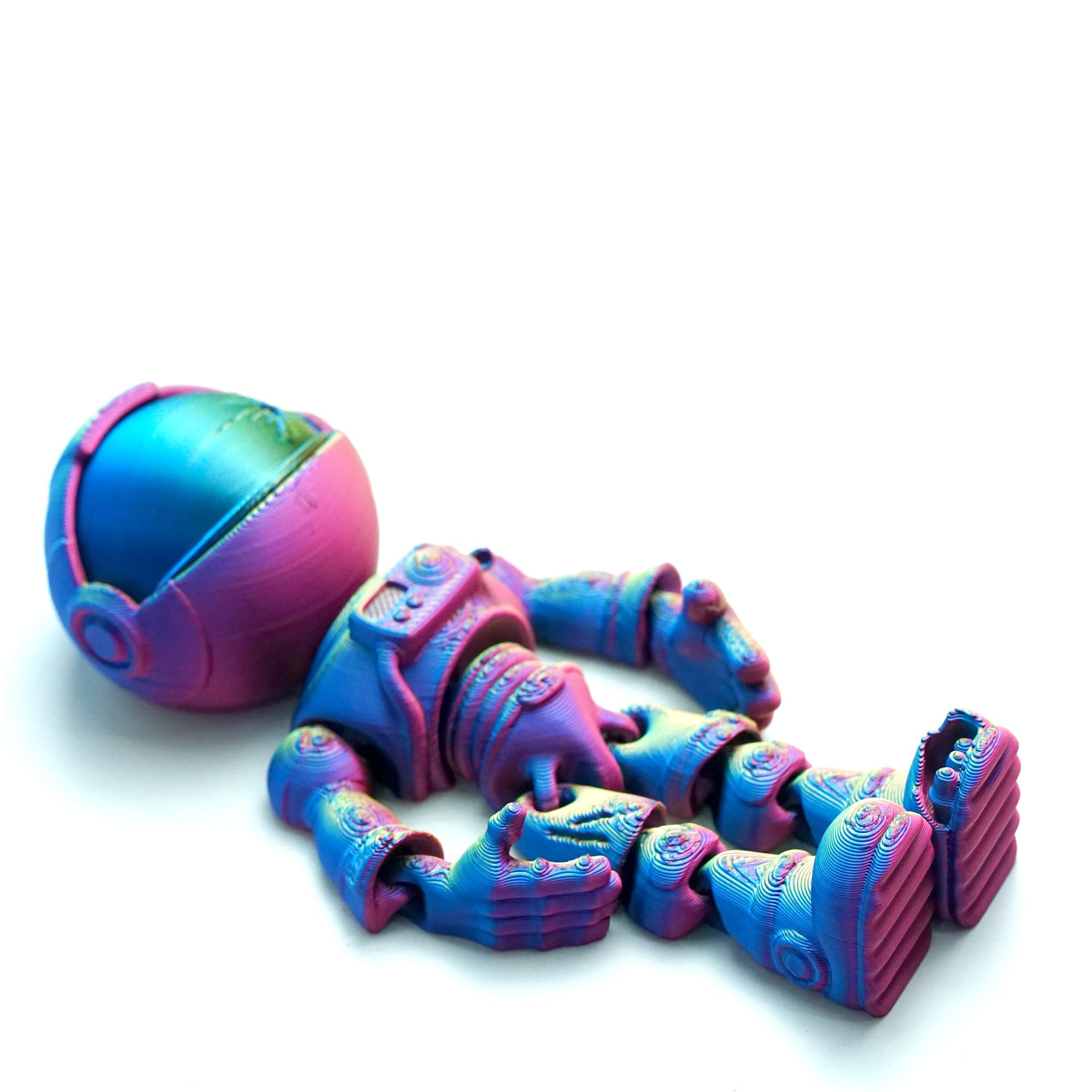 Foto 3 pulgar | Figura De Zombi Articulado Con Forma De Esqueleto De Astronauta Impresa En 3d - Venta Internacional.
