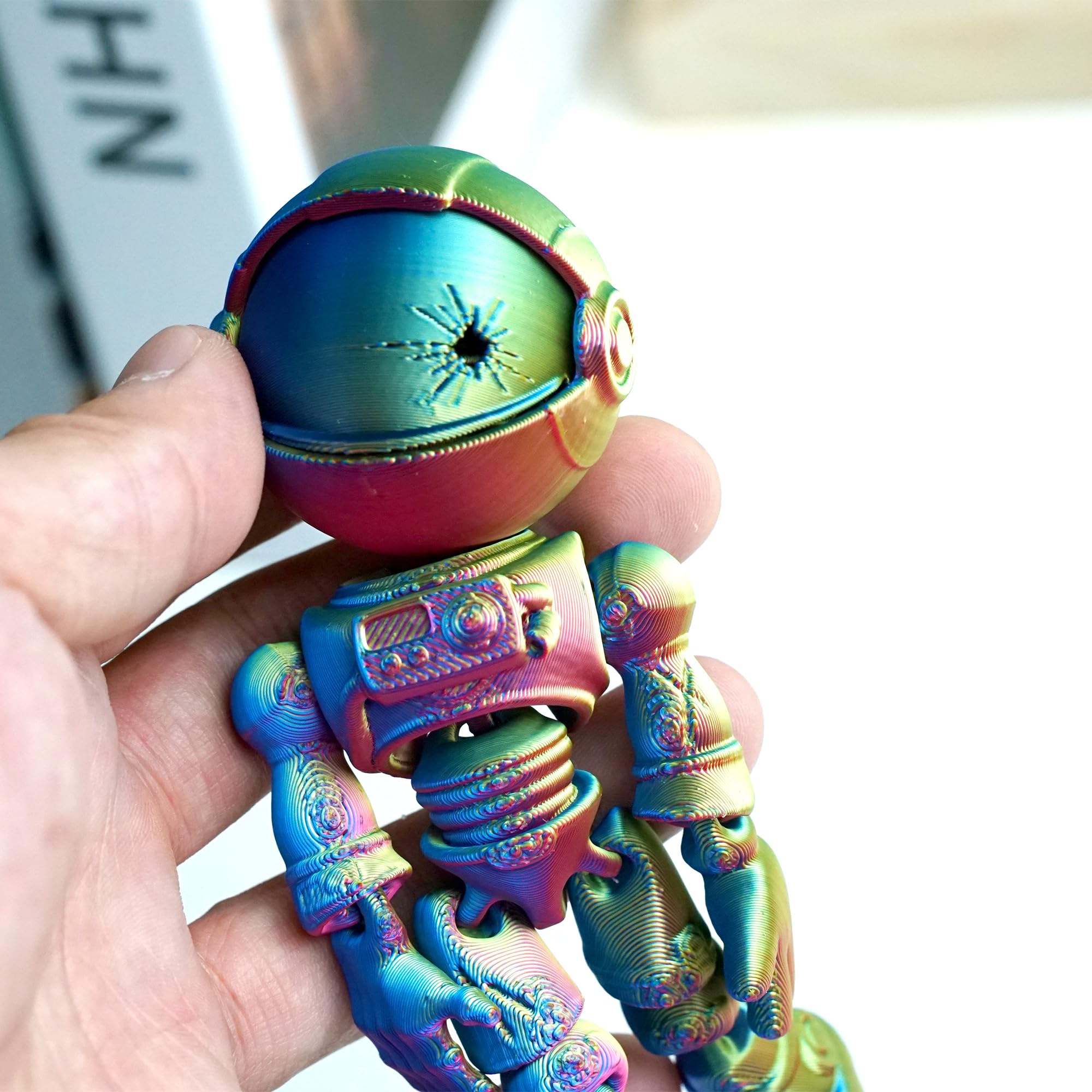 Foto 4 pulgar | Figura De Zombi Articulado Con Forma De Esqueleto De Astronauta Impresa En 3d - Venta Internacional.
