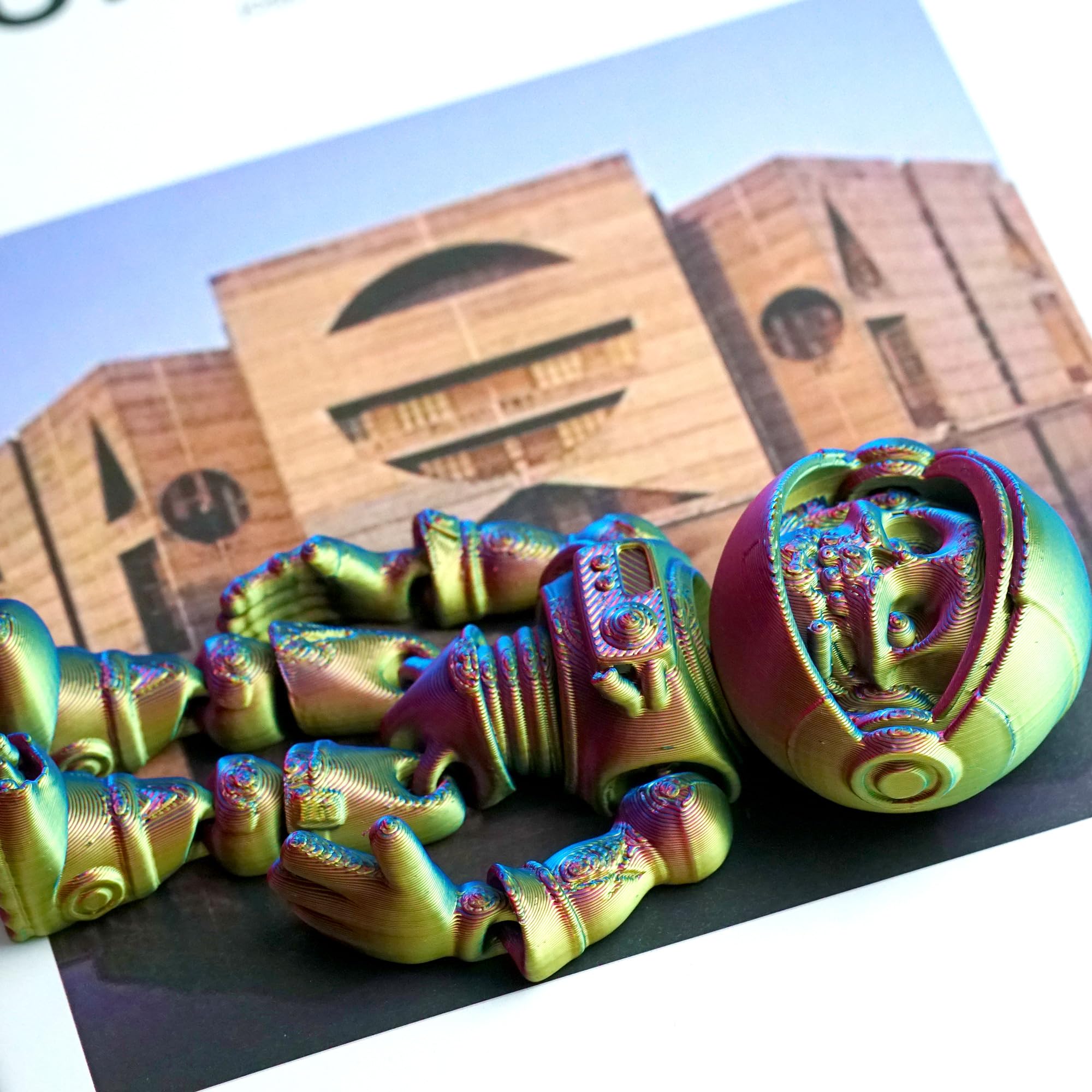 Foto 5 pulgar | Figura De Zombi Articulado Con Forma De Esqueleto De Astronauta Impresa En 3d - Venta Internacional.