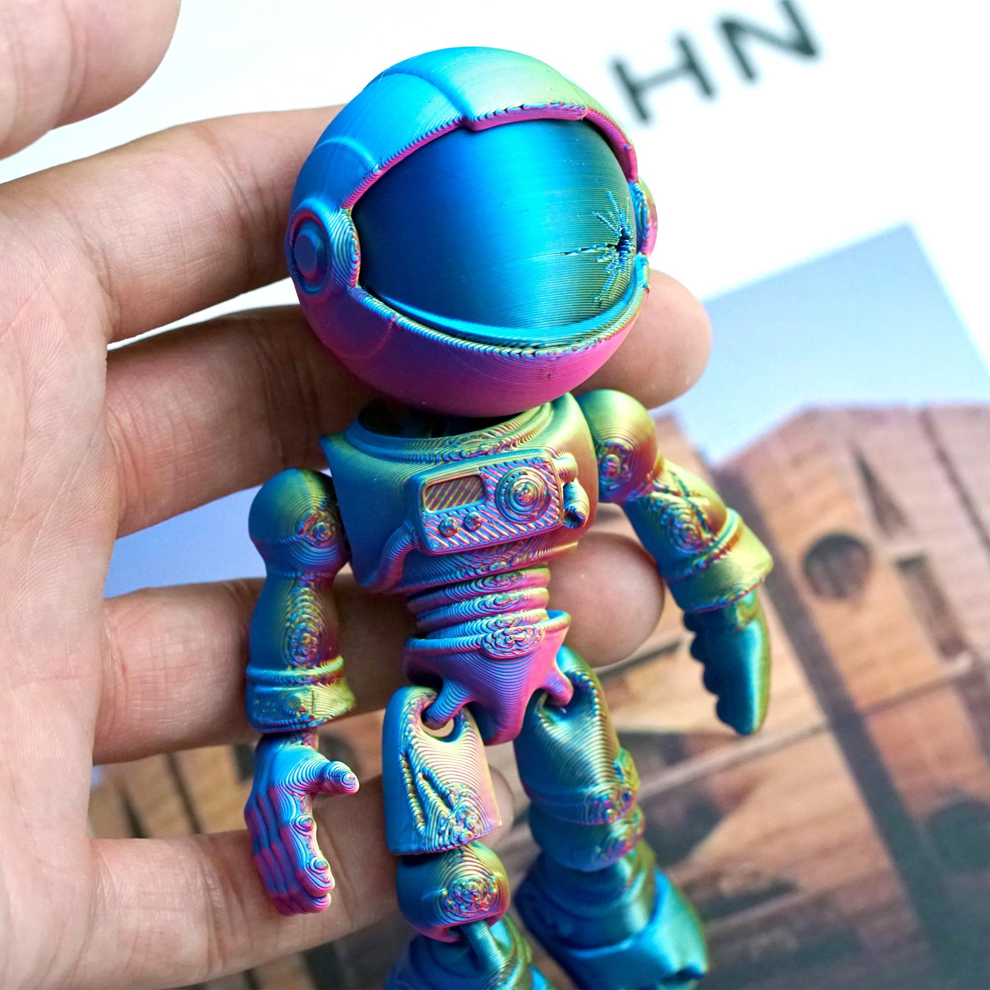 Foto 7 pulgar | Figura De Zombi Articulado Con Forma De Esqueleto De Astronauta Impresa En 3d - Venta Internacional.