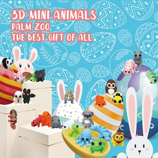 Foto 2 | Huevos De Pascua Prellenados Con Minianimales De Peluche, 24 Unidades - Venta Internacional.