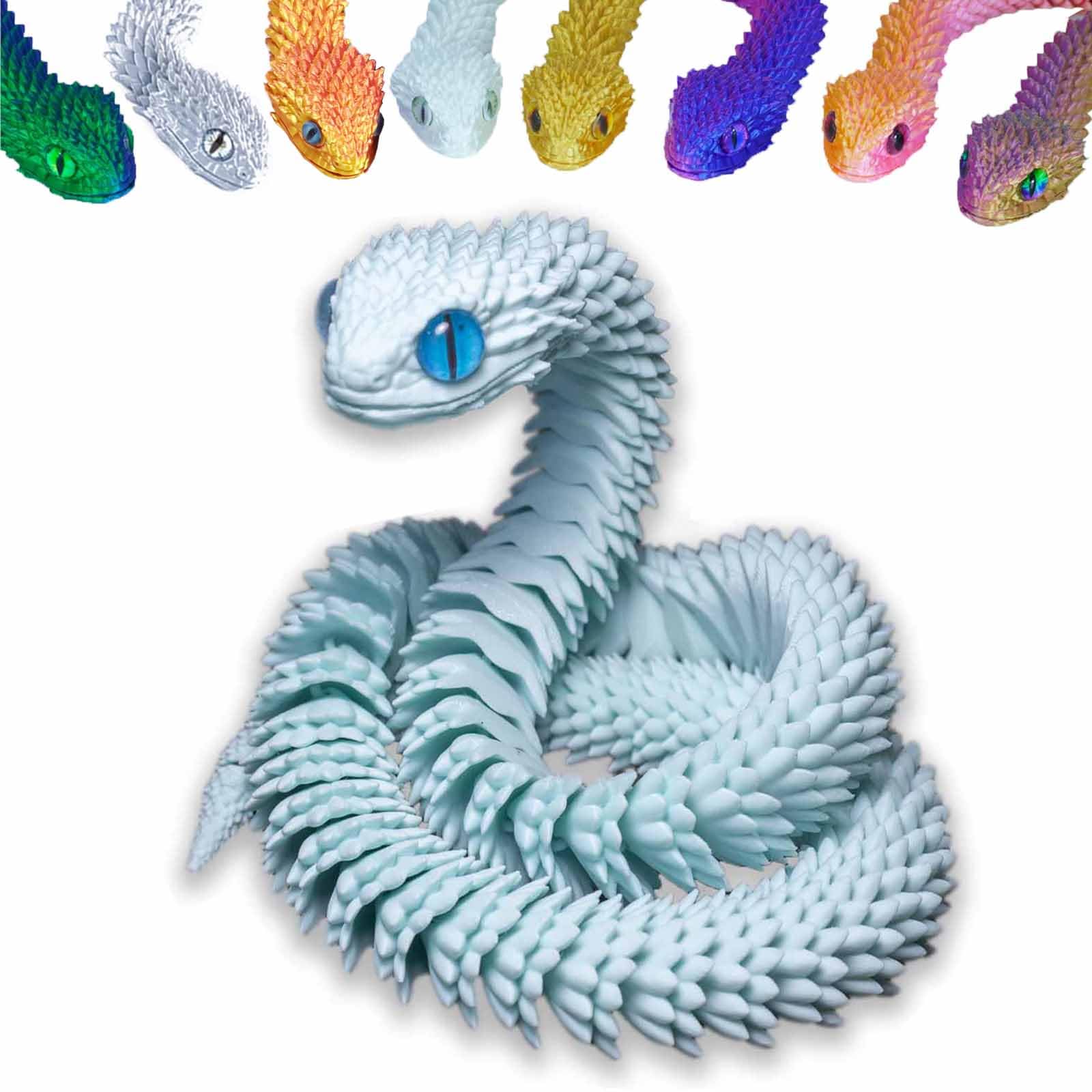 Juguete Impreso En 3d Con Forma De Serpiente Articulada, Junta Flexible, De Resina, 60 Cm - Venta Internacional.