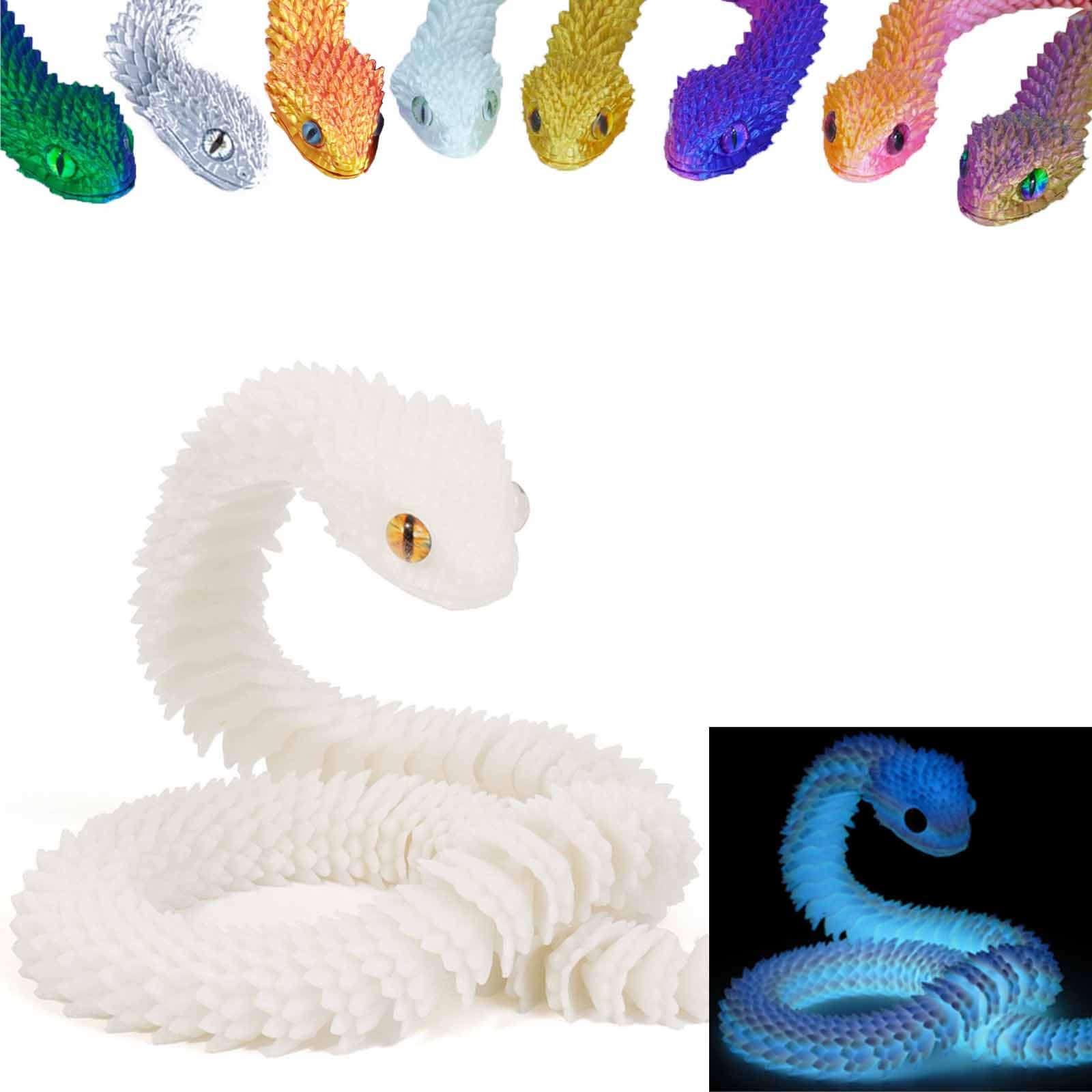 Foto 2 pulgar | Juguete Impreso En 3d Con Forma De Serpiente Articulada, Junta Flexible, De Resina, 60 Cm - Venta Internacional.