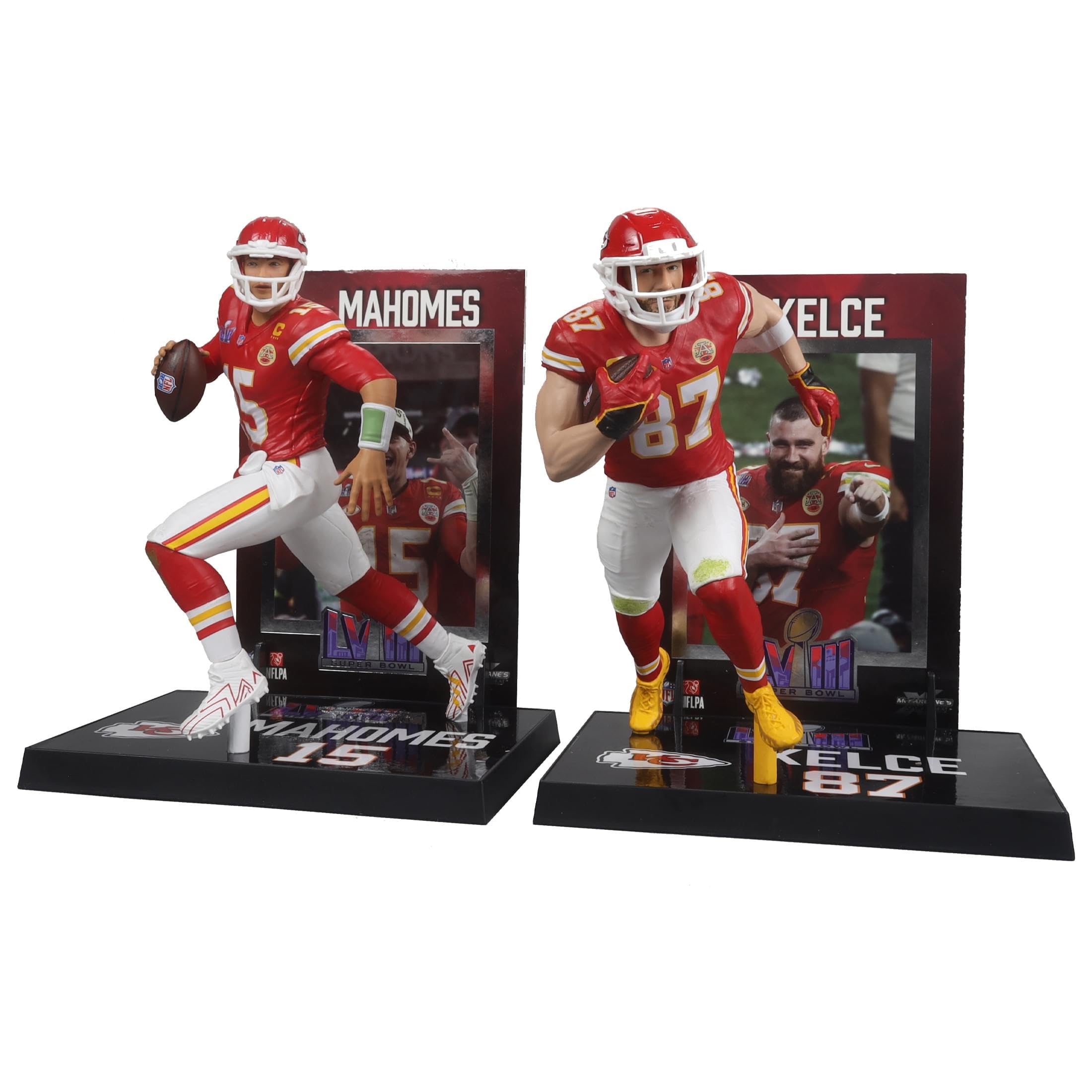 Foto 2 pulgar | Figura de Acción McFarlane Toys NFL Travis Kelce/Patrick Mahomes - Venta Internacional