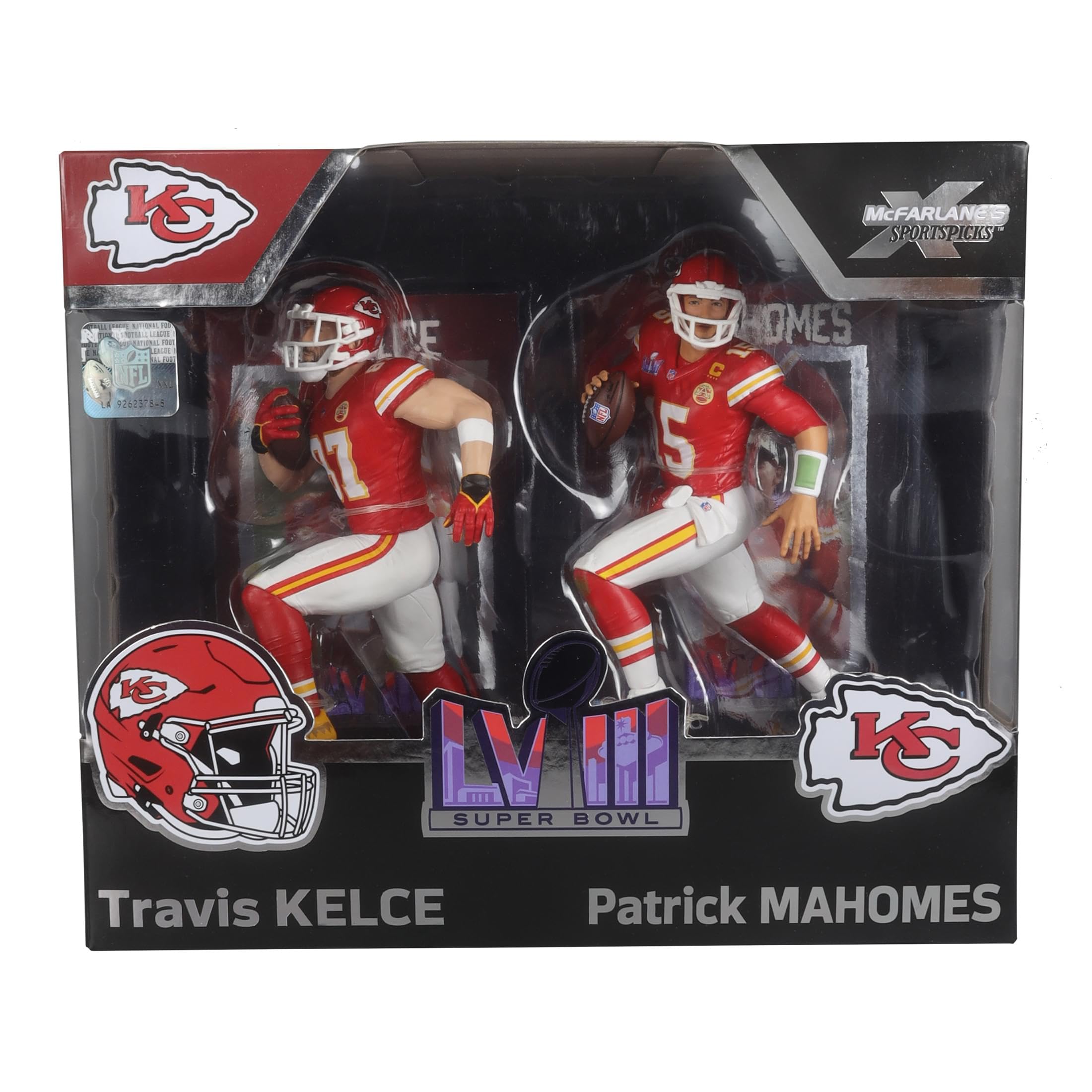 Foto 6 pulgar | Figura de Acción McFarlane Toys NFL Travis Kelce/Patrick Mahomes - Venta Internacional
