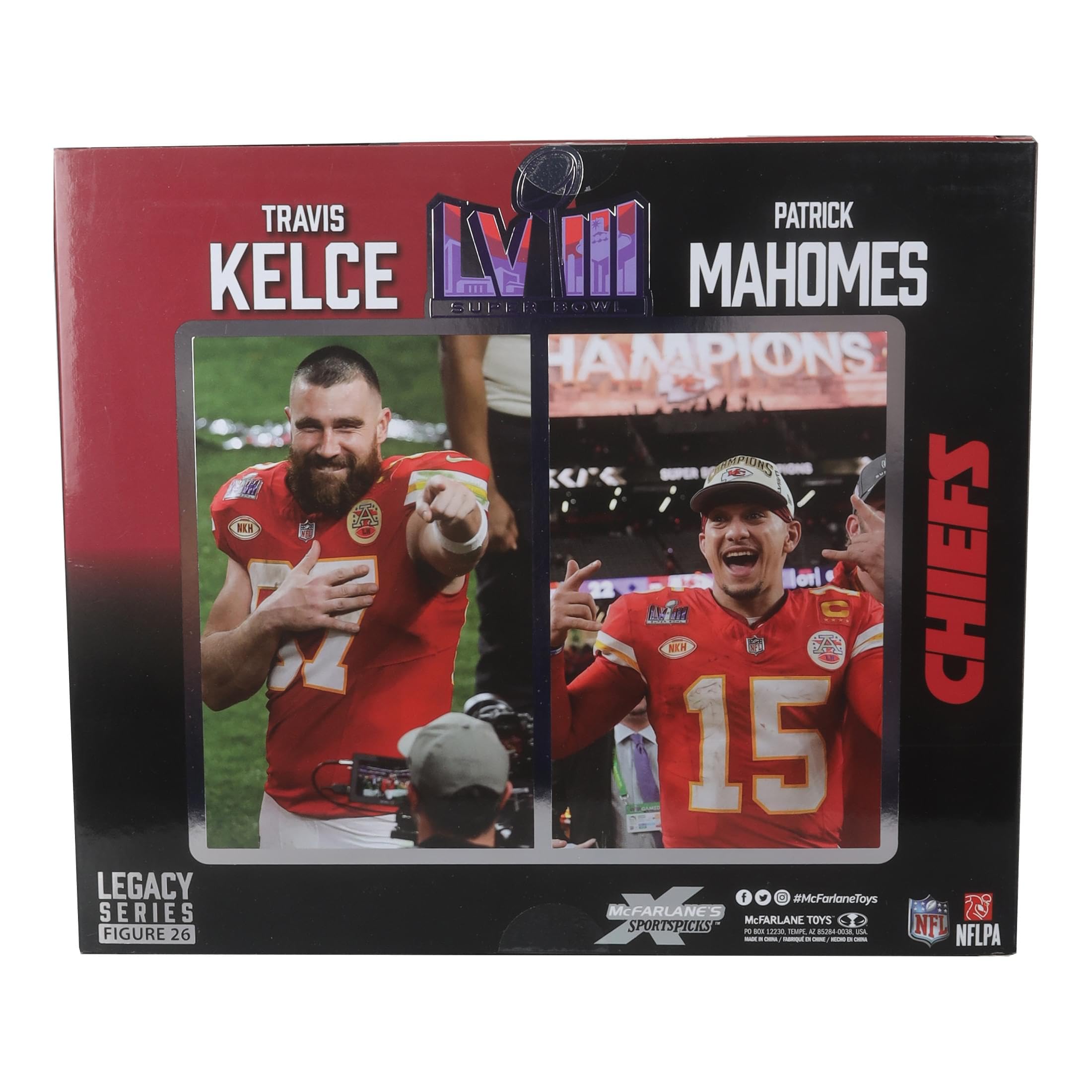 Foto 7 pulgar | Figura de Acción McFarlane Toys NFL Travis Kelce/Patrick Mahomes - Venta Internacional