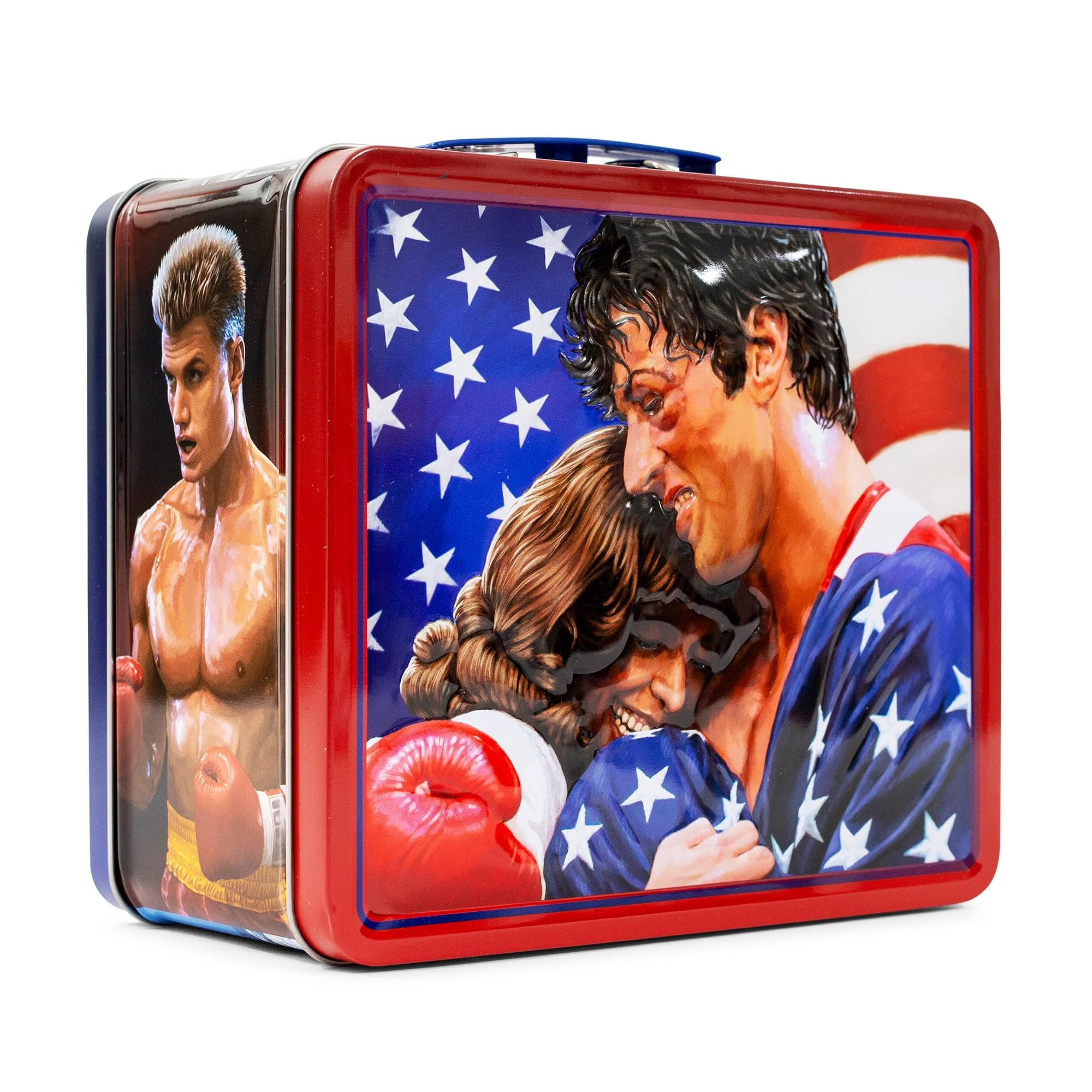 Lonchera Rocky Iv De Estilo Retro, Lata De Metal, Almacenamiento Reutilizable - Venta Internacional.