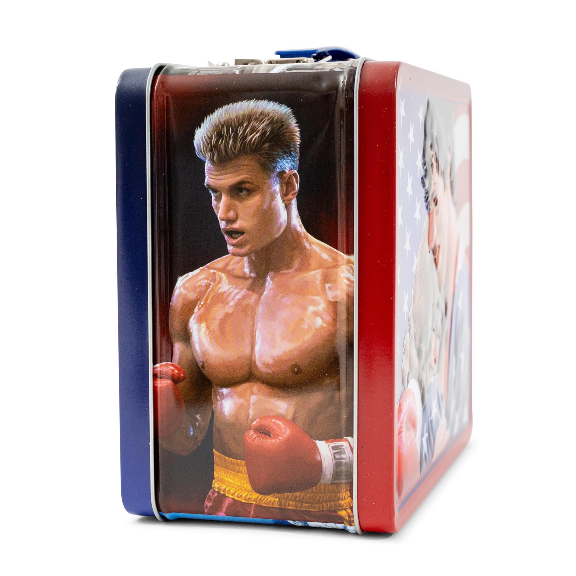 Foto 2 | Lonchera Rocky Iv De Estilo Retro, Lata De Metal, Almacenamiento Reutilizable - Venta Internacional.