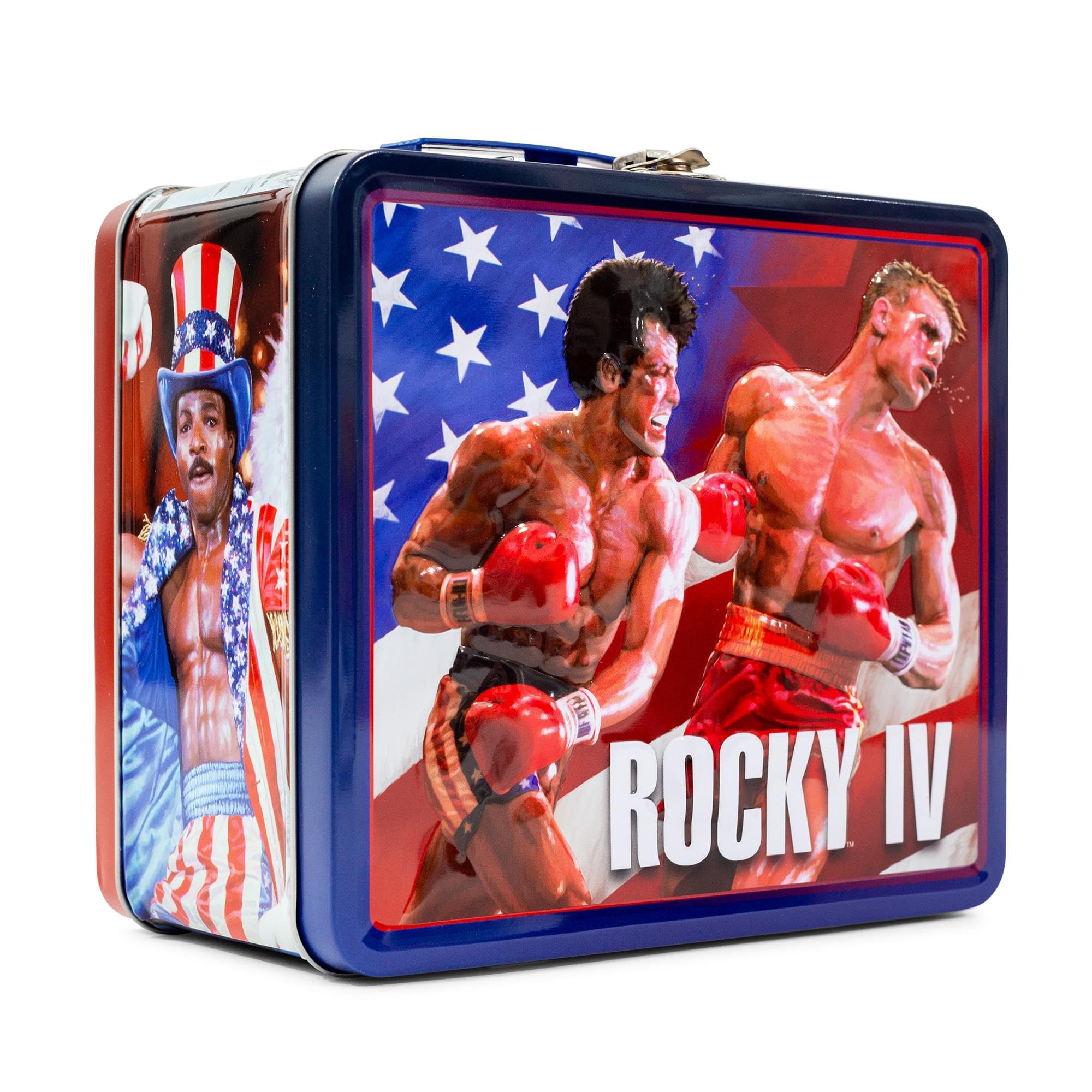 Foto 4 pulgar | Lonchera Rocky Iv De Estilo Retro, Lata De Metal, Almacenamiento Reutilizable - Venta Internacional.