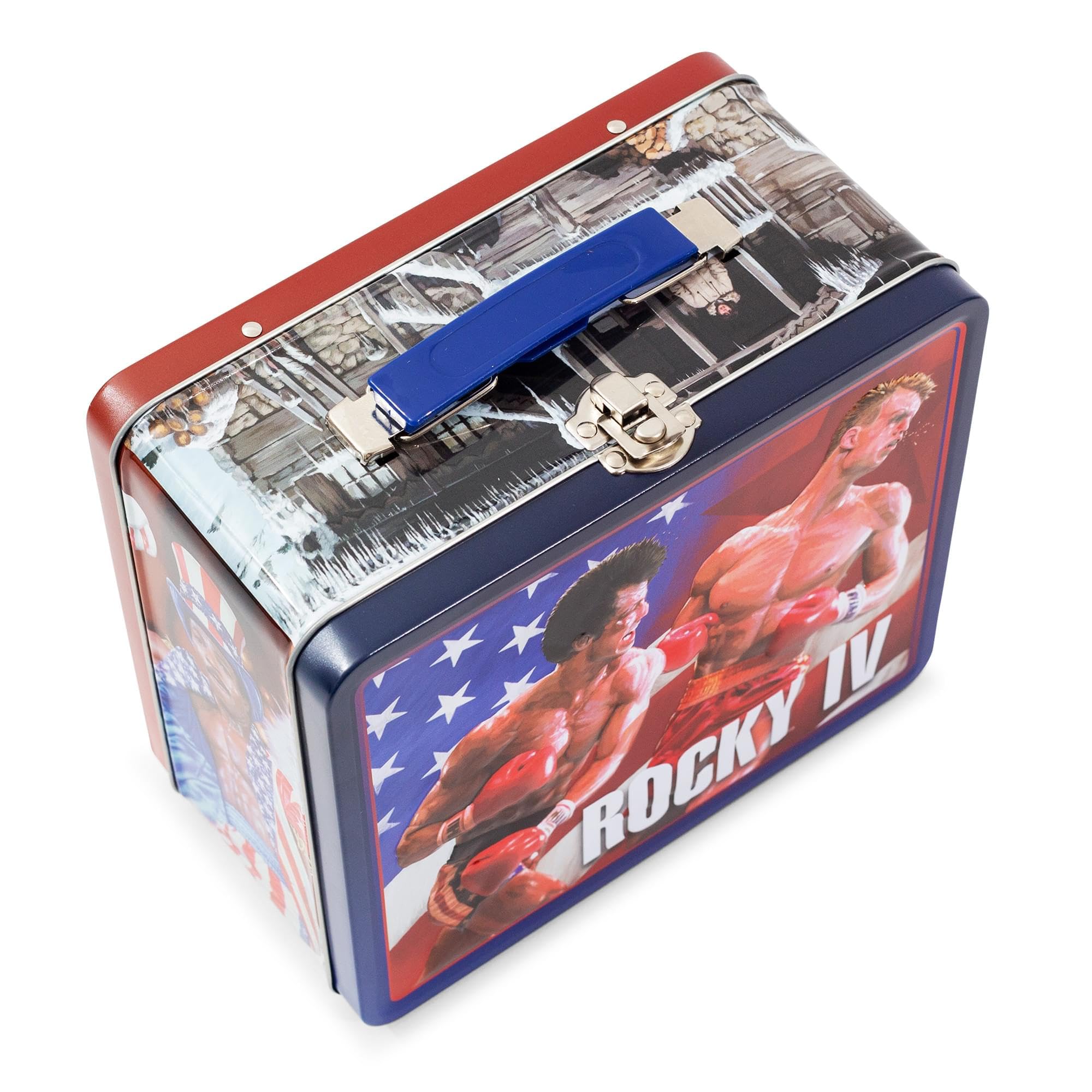 Foto 5 pulgar | Lonchera Rocky Iv De Estilo Retro, Lata De Metal, Almacenamiento Reutilizable - Venta Internacional.