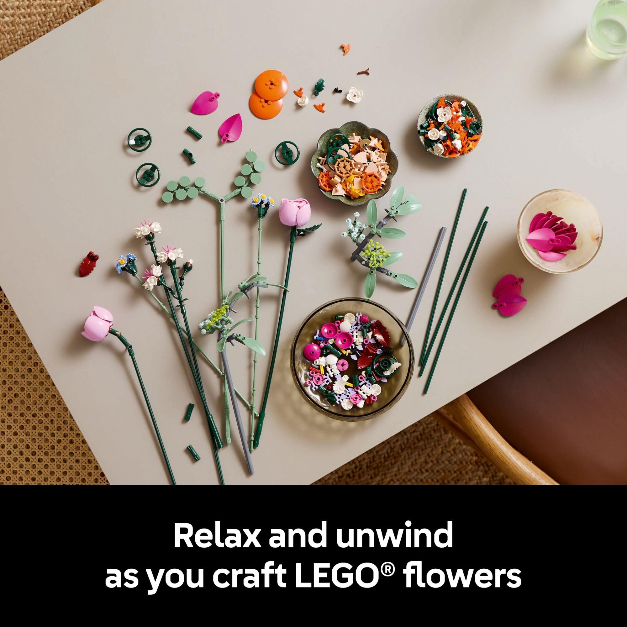 Foto 4 pulgar | Set De Construcción Lego Botanicals Pretty Pink Flower Bouquet 10342 - Venta Internacional.