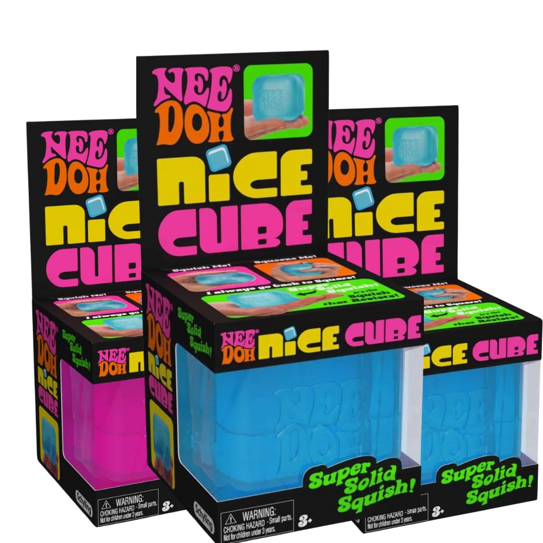 Foto 4 pulgar | Juguete Sensorial Schylling Needo Nice Cube Super Solid Squish, Paquete De 3 - Venta Internacional.