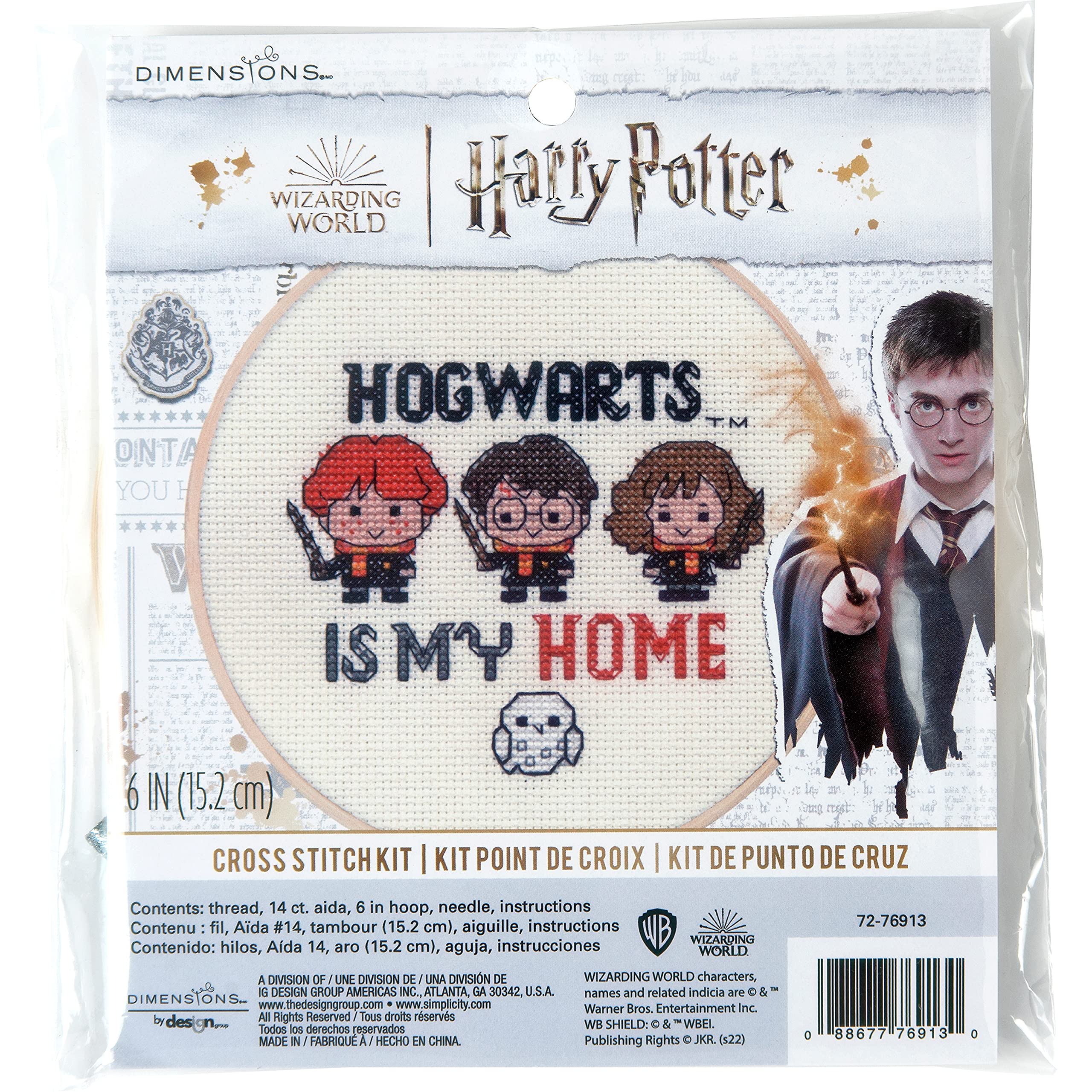 Foto 2 pulgar | Set de Bordado Hogwarts Harry Potter 6 Pulgadas - Venta Internacional