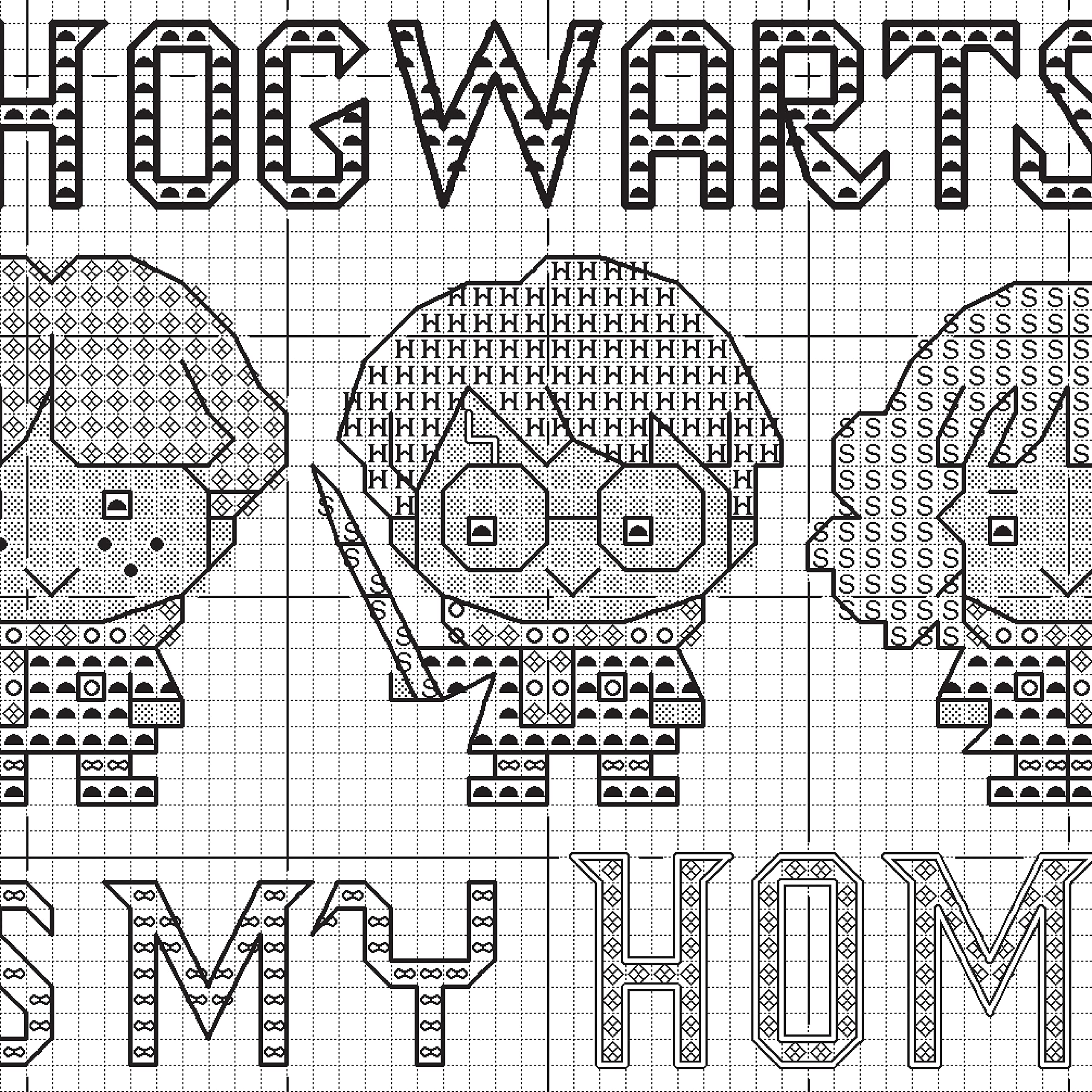 Foto 5 pulgar | Set de Bordado Hogwarts Harry Potter 6 Pulgadas - Venta Internacional
