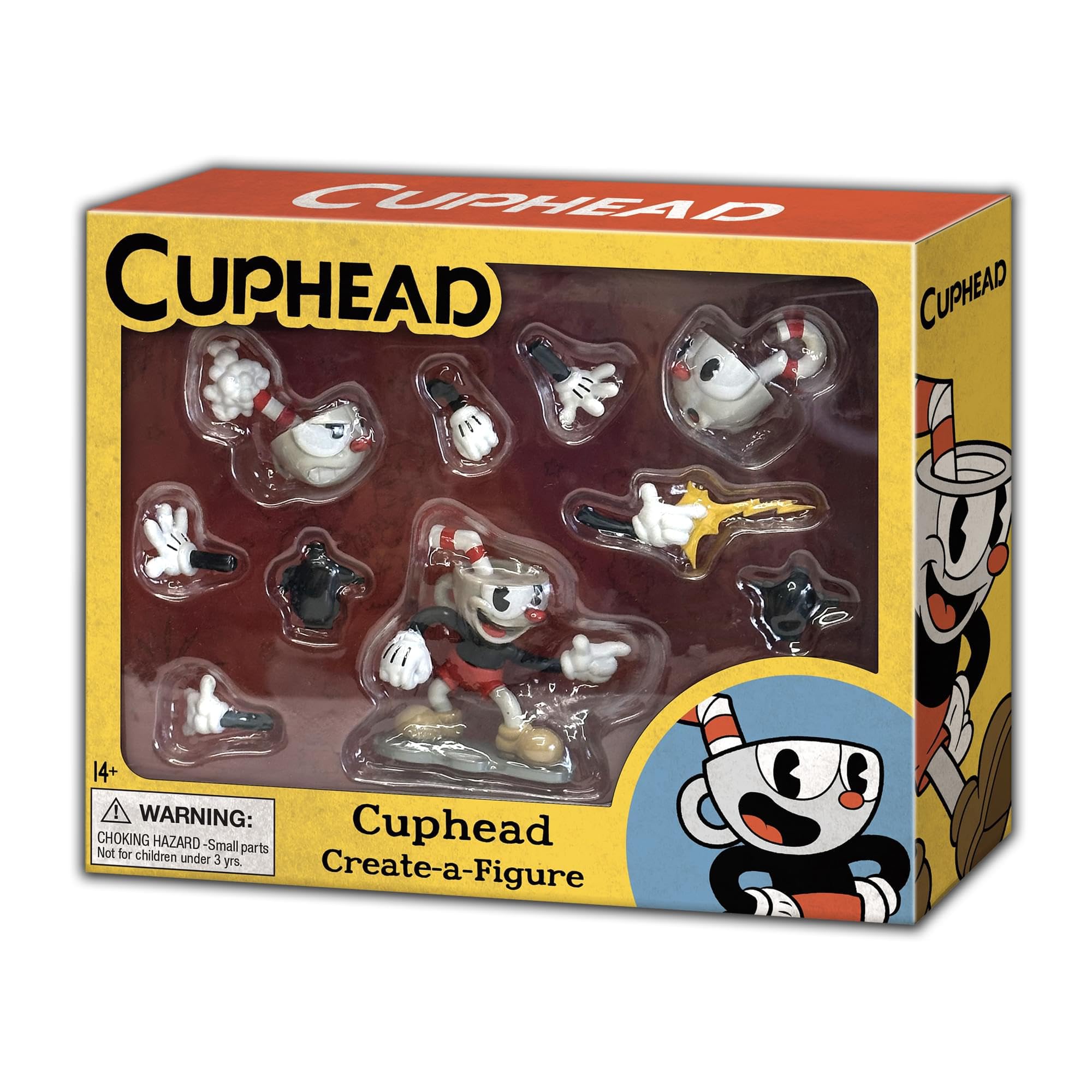 Foto 3 pulgar | Minifigura Toynk Cuphead Create-a-Figure 8 cm con Piezas Intercambiables - Venta Internacional