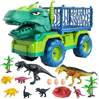 Foto 1 | Camión De Juguete Con Forma De Dinosaurio Temi Tyrannosaurus Con 8 Figuras De Dinosaurios De 3 A 5 Años - Venta