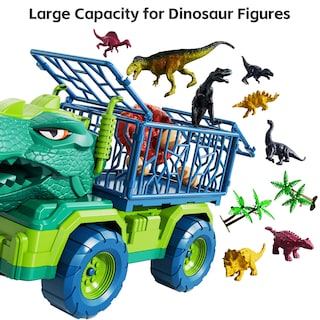 Foto 3 | Camión De Juguete Con Forma De Dinosaurio Temi Tyrannosaurus Con 8 Figuras De Dinosaurios De 3 A 5 Años - Venta