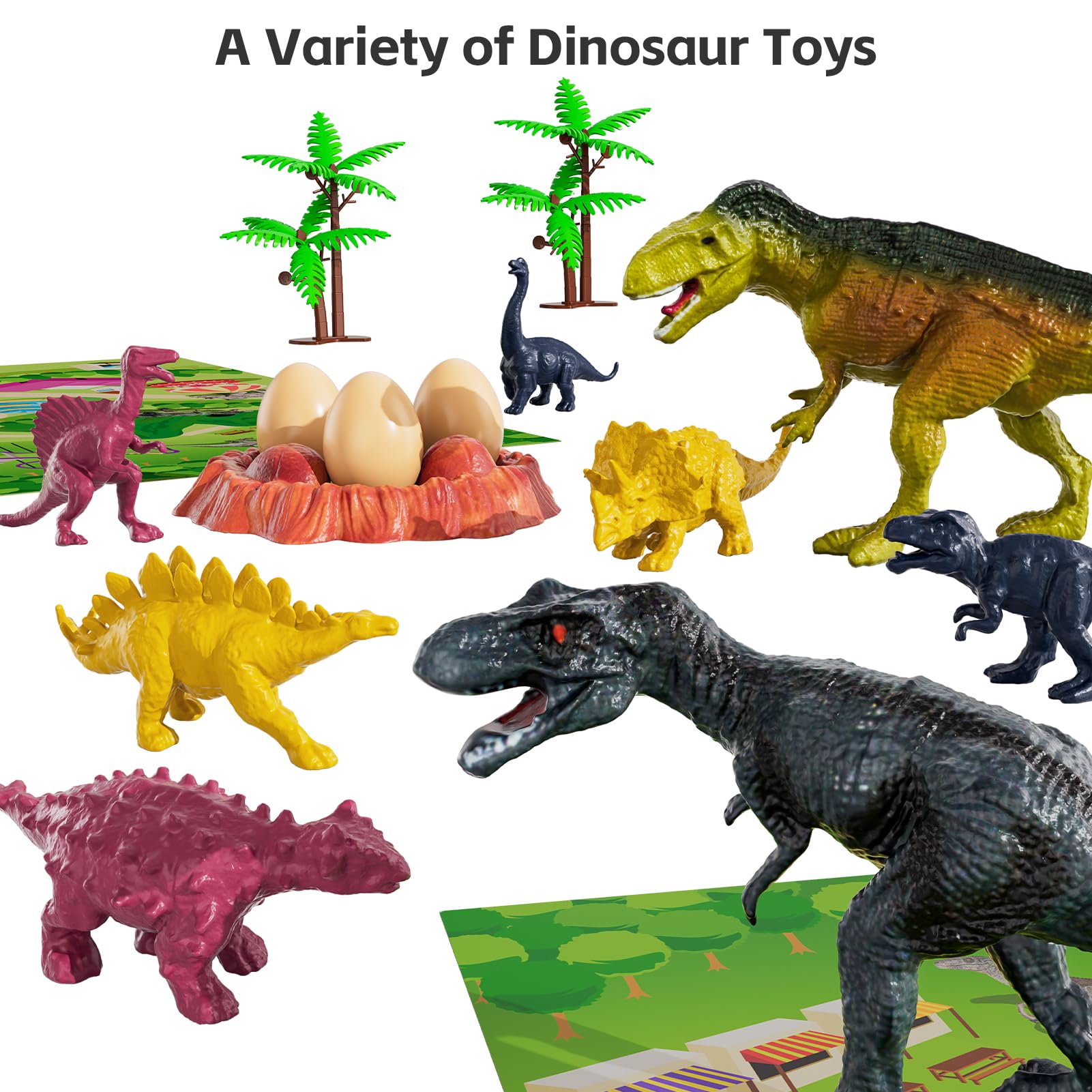Foto 7 pulgar | Camión De Juguete Con Forma De Dinosaurio Temi Tyrannosaurus Con 8 Figuras De Dinosaurios De 3 A 5 Años - Venta