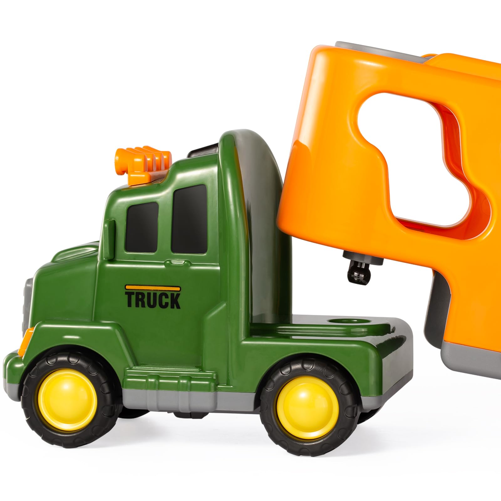 Foto 6 pulgar | Camión De Juguete Temi Con 3 Figuras De Dinosaurios Y 3 Coches Monstruosos - Venta Internacional.