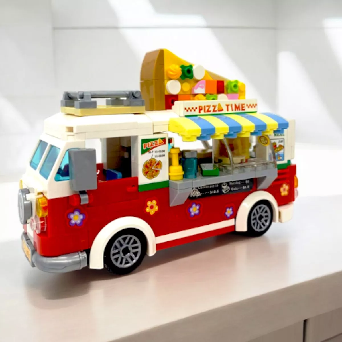 Foto 5 pulgar | Camioneta Combi Pizza Bloques Loz Construcción Food Truck