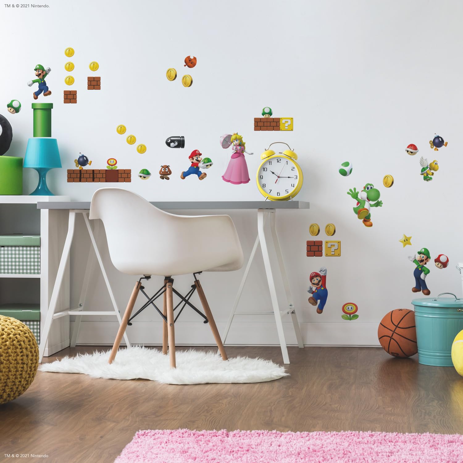 Foto 4 pulgar | Adhesivos De Pared Roommates Nintendo New Super Mario Bros Scene - Venta Internacional.