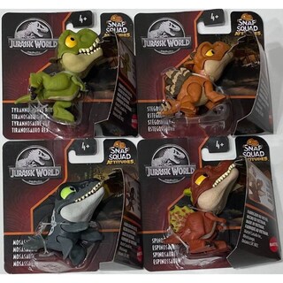 Foto 1 | Set de Figuras Jurassic World 2022 Snap Squad Attitudes 4 Piezas - Venta Internacional