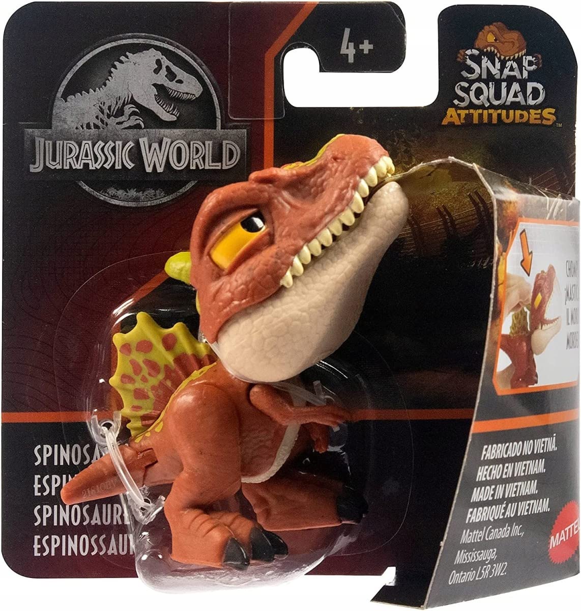 Foto 6 pulgar | Set de Figuras Jurassic World 2022 Snap Squad Attitudes 4 Piezas - Venta Internacional