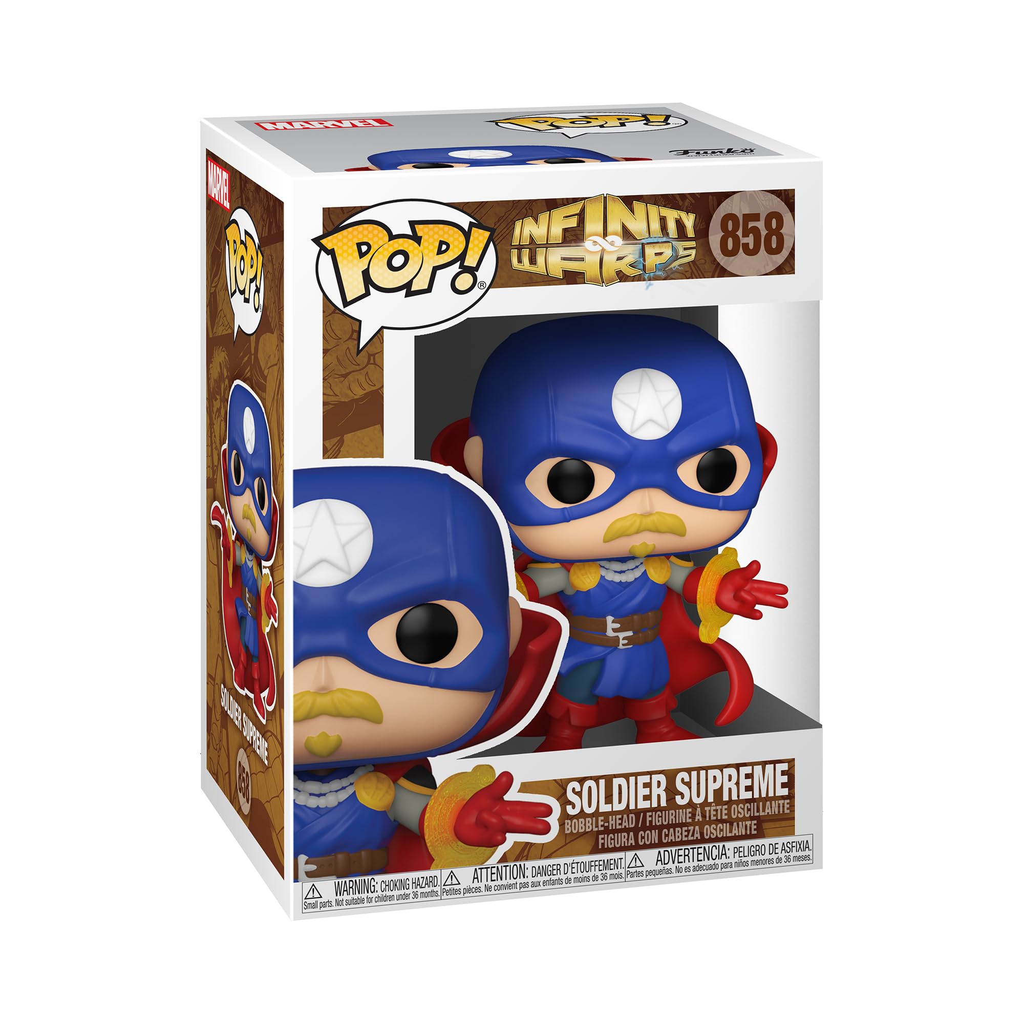Foto 2 pulgar | Figura de Acción Funko Pop! Marvel Infinity Deforma a Soldier Supreme - Venta Internacional