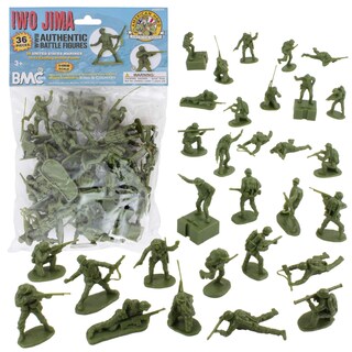 Foto 1 | Figuras Bmc Iwo Jima Us Marines De Plástico Para Hombre De La Segunda Guerra Mundial, 36 Unidades - Venta Internacional