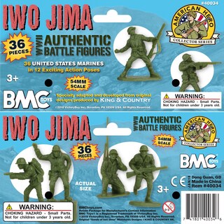 Foto 6 | Figuras Bmc Iwo Jima Us Marines De Plástico Para Hombre De La Segunda Guerra Mundial, 36 Unidades - Venta Internacional