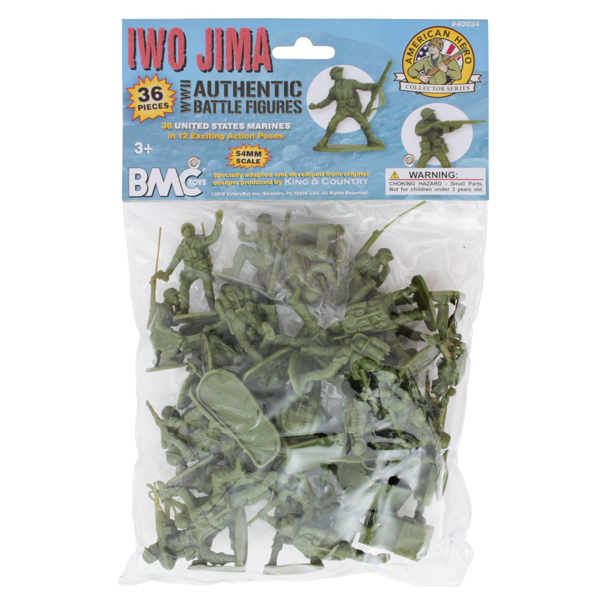Foto 7 | Figuras Bmc Iwo Jima Us Marines De Plástico Para Hombre De La Segunda Guerra Mundial, 36 Unidades - Venta Internacional