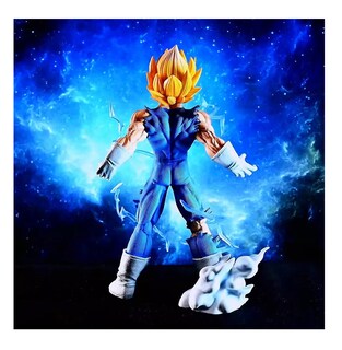 Foto 3 | Figura Majin Vegeta Dragon Ball Z 27cm+ 2 Cabeza Y Brazalete Lab.g Azul
