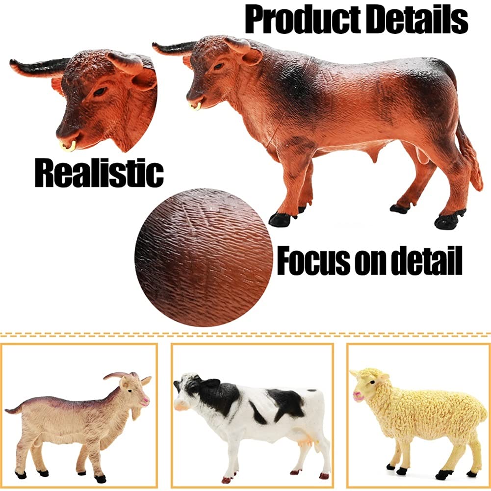 Foto 6 pulgar | Figuras De Animales De Granja Bolzra, 53 Unidades, Con Vallas Y Bloques - Venta Internacional.
