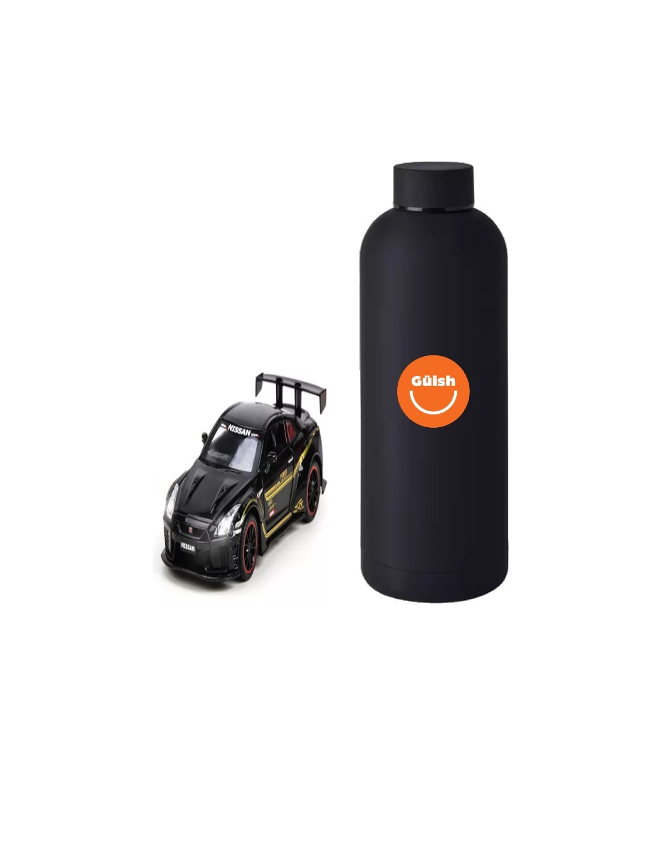 Carros De Coleccion Nissan Gtr R35 + Termo De Regalo Güish