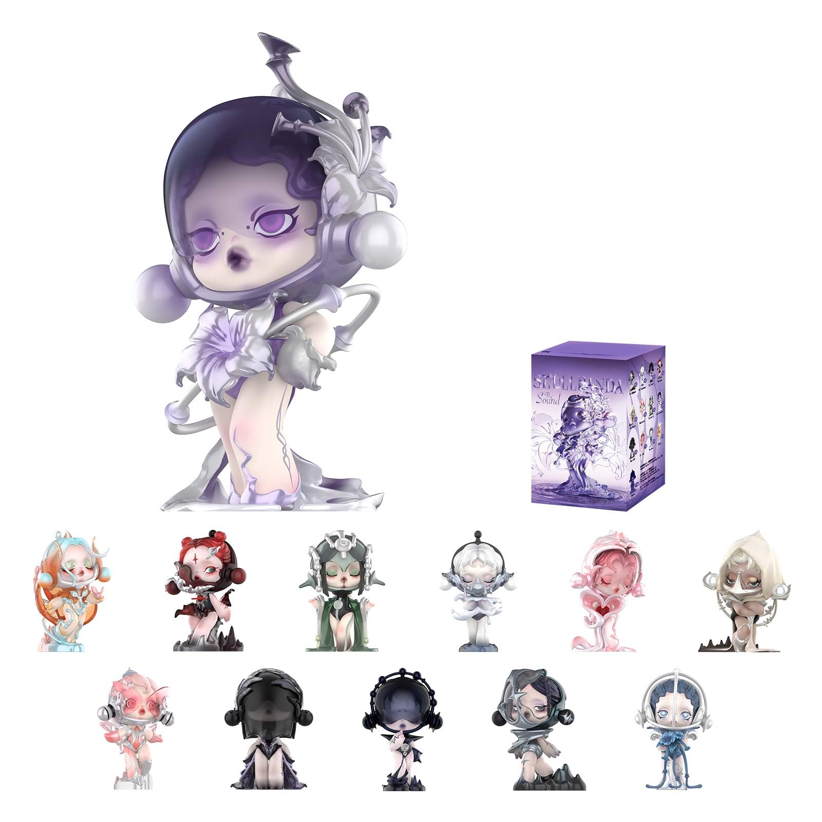 Foto 2 pulgar | Figuras Pop Mart Skullpanda The Sound Series 1 Pieza - Venta Internacional