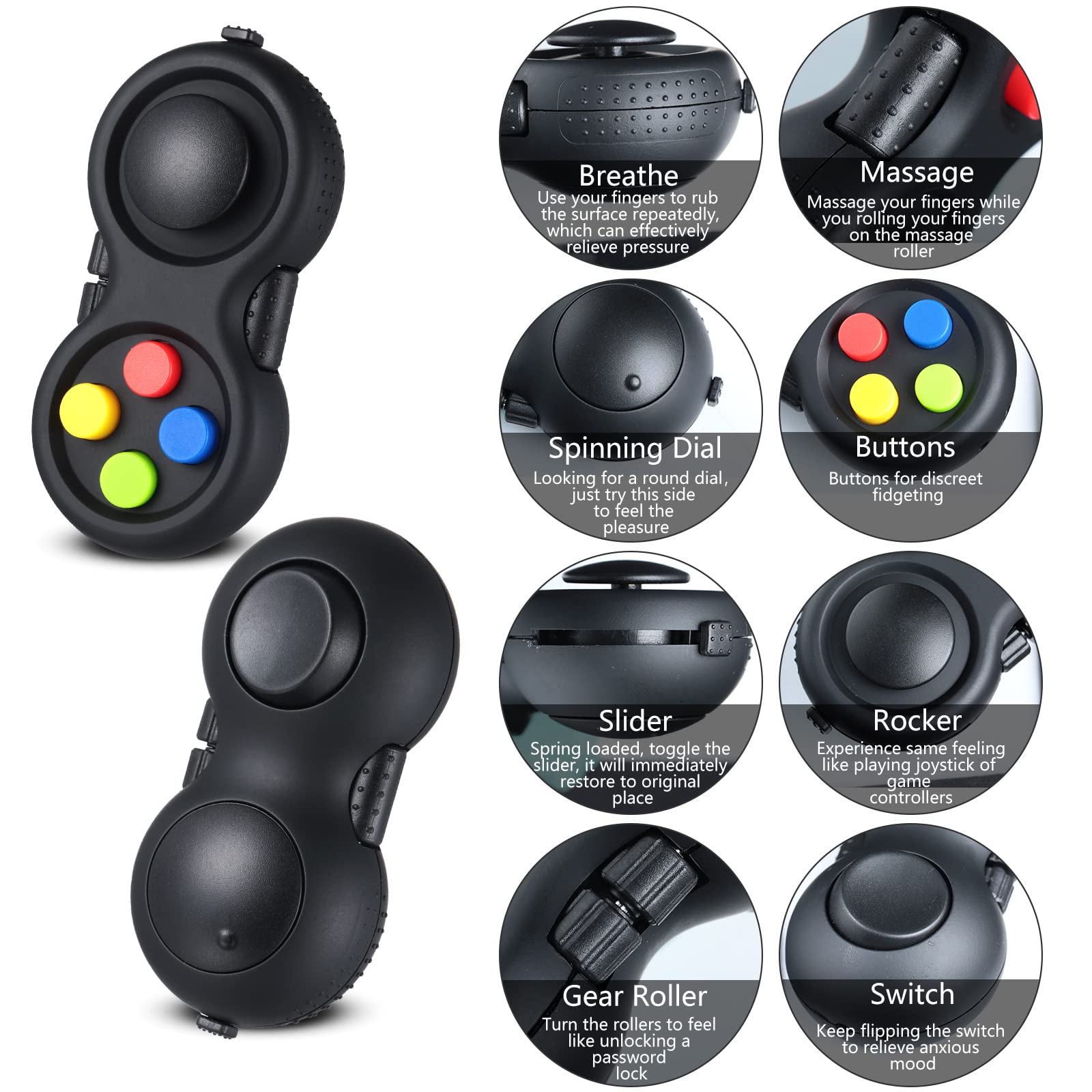 Foto 3 pulgar | Controlador Fidget Pad Skylety Cam, 6 Unidades, Para Adultos - Venta Internacional.