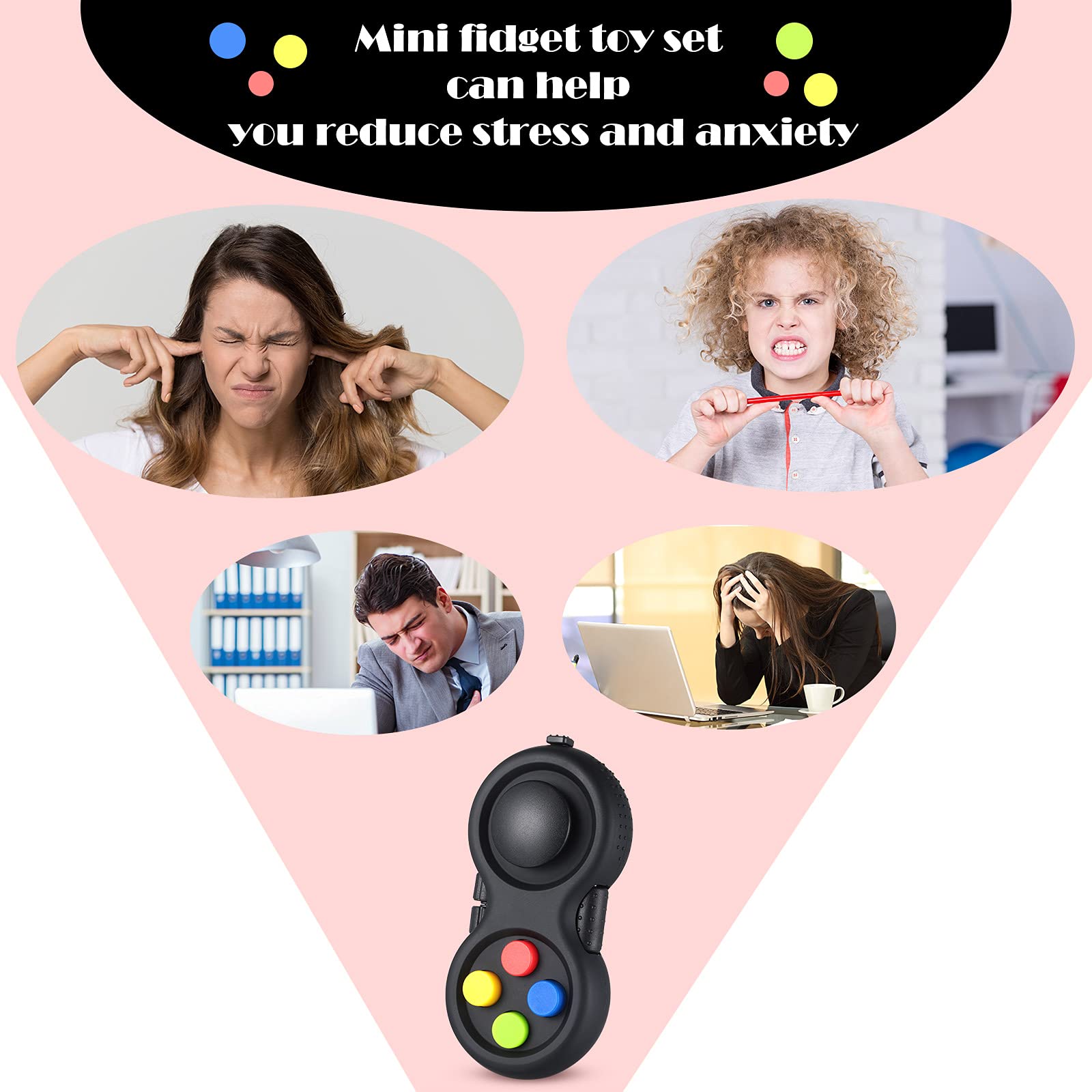 Foto 4 pulgar | Controlador Fidget Pad Skylety Cam, 6 Unidades, Para Adultos - Venta Internacional.