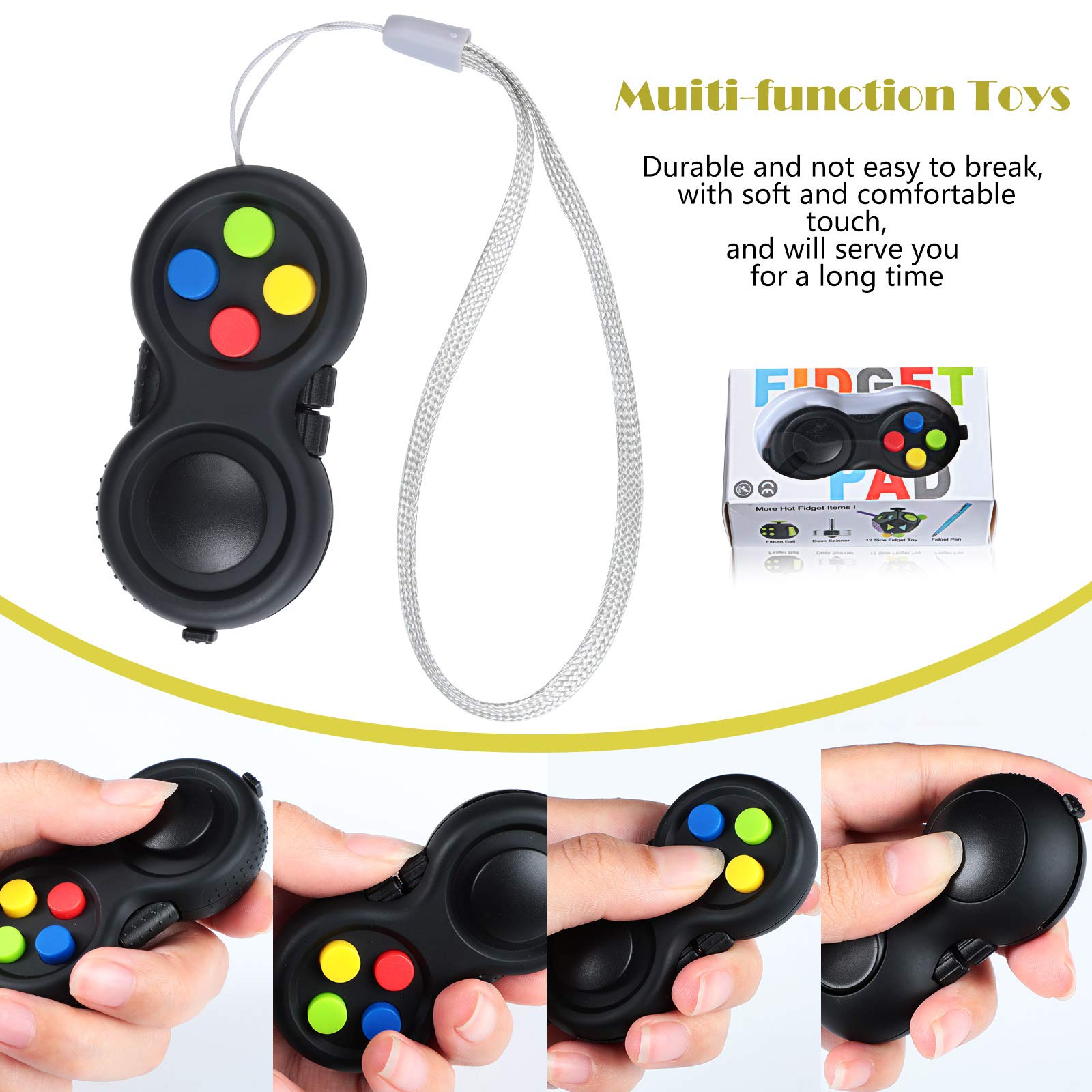 Foto 5 pulgar | Controlador Fidget Pad Skylety Cam, 6 Unidades, Para Adultos - Venta Internacional.