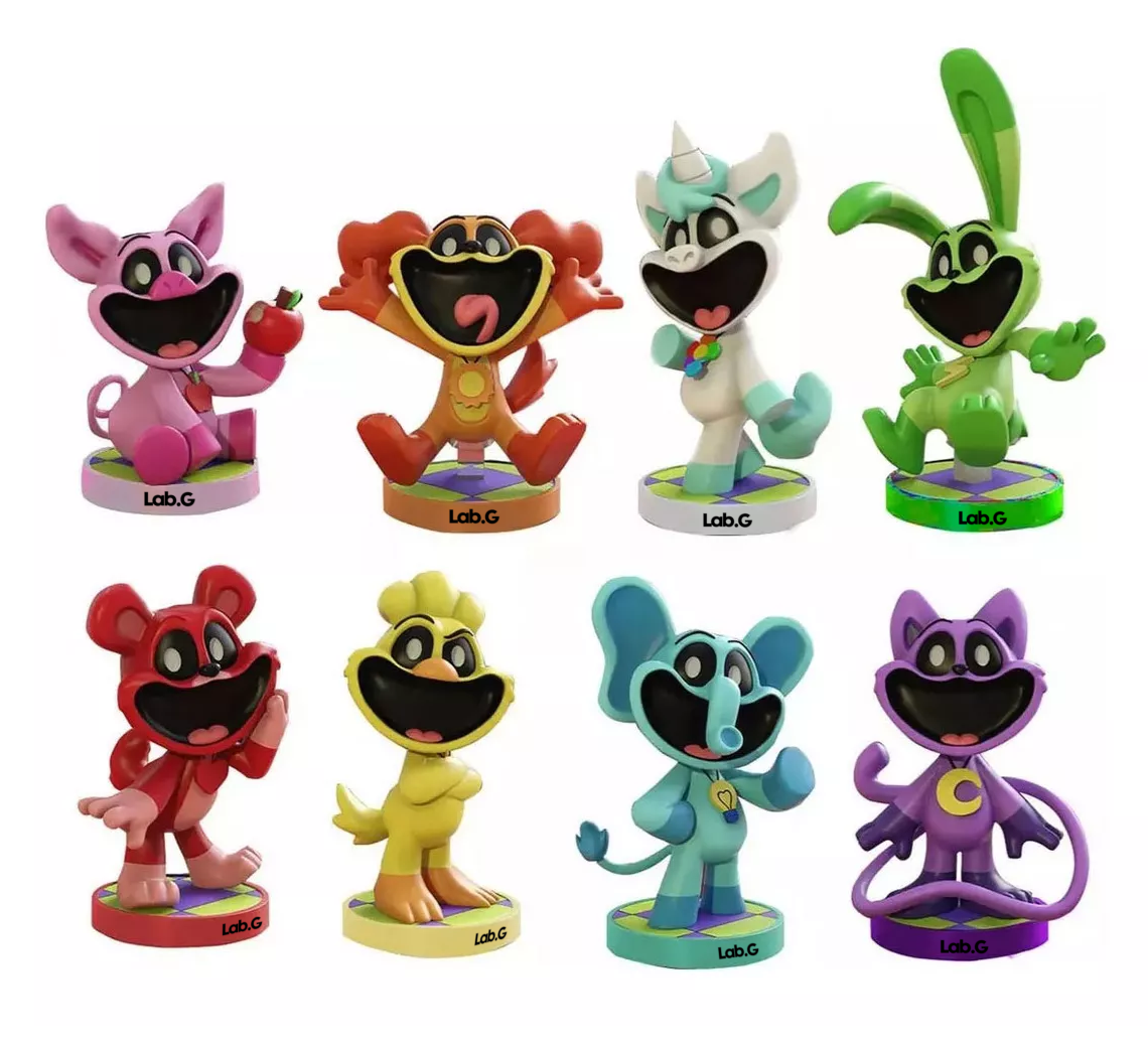 Foto 1 | Figuras Poppy Playtime Smiling Critters 8 Piezas
