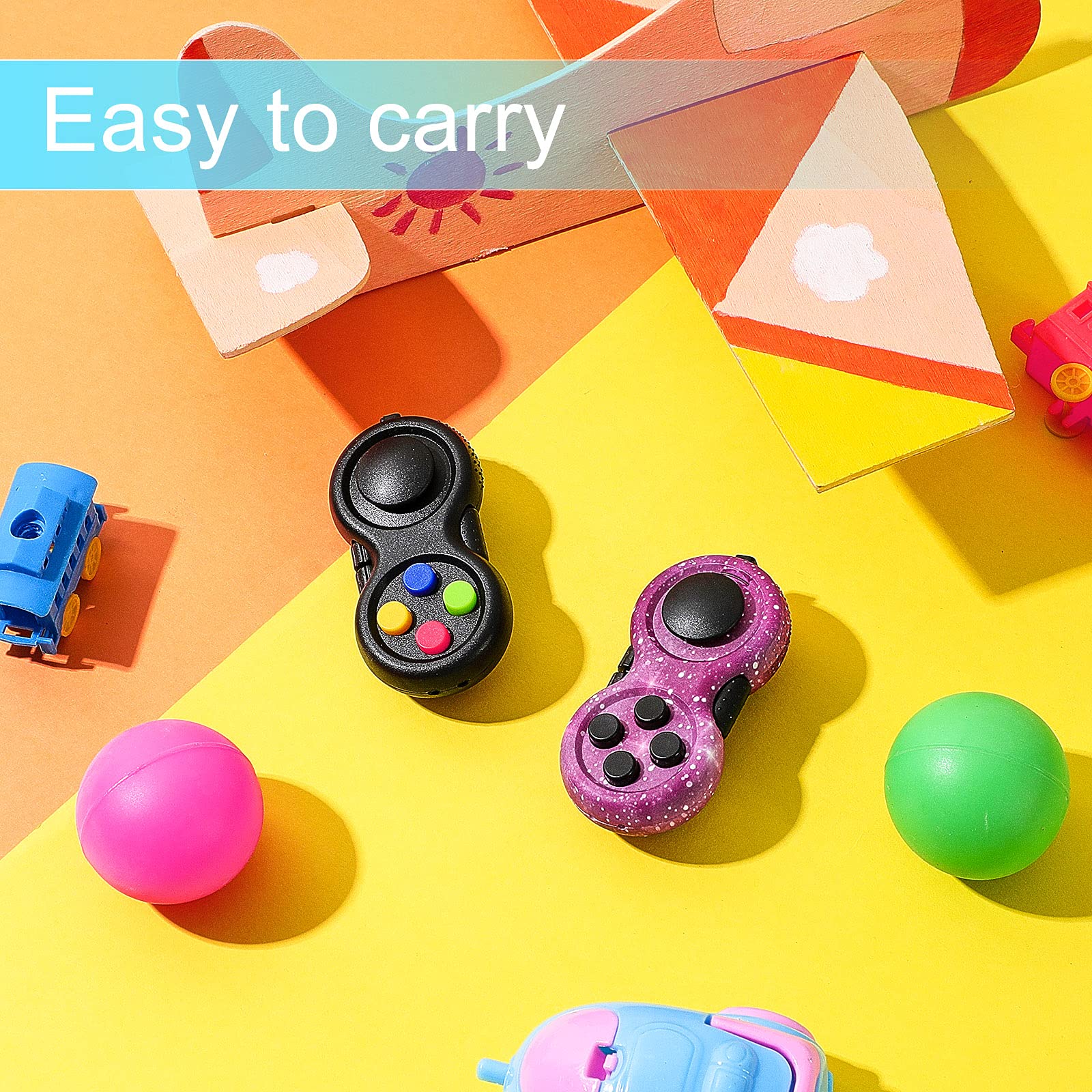 Foto 7 pulgar | Almohadilla de Control Antiestrés Fidget Pad Fidget Toy 2 Unidades - Venta Internacional