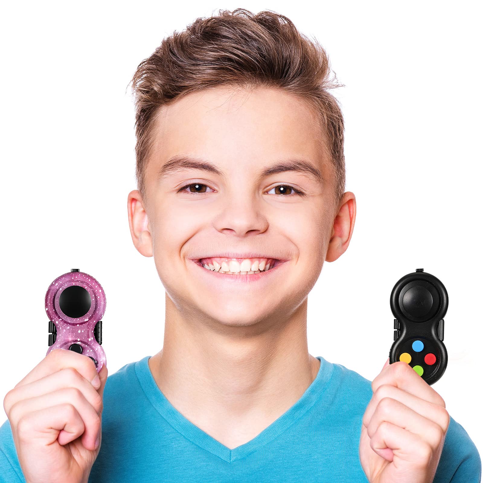Foto 8 pulgar | Almohadilla de Control Antiestrés Fidget Pad Fidget Toy 2 Unidades - Venta Internacional
