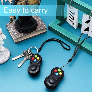 Foto 7 | Almohadilla de Control Antiestrés Fidget Pad Skylety 2 Unidades Negro - Venta Internacional