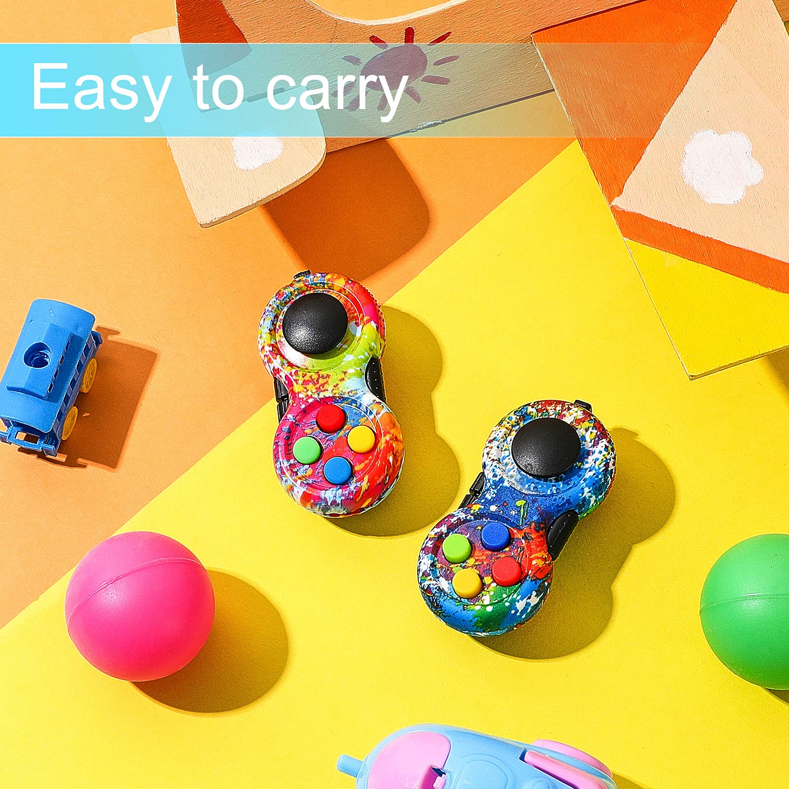 Foto 7 | Controlador de Juegos Fidget Pad Fidget Toy 2 Unidades Skylety Graffiti - Venta Internacional