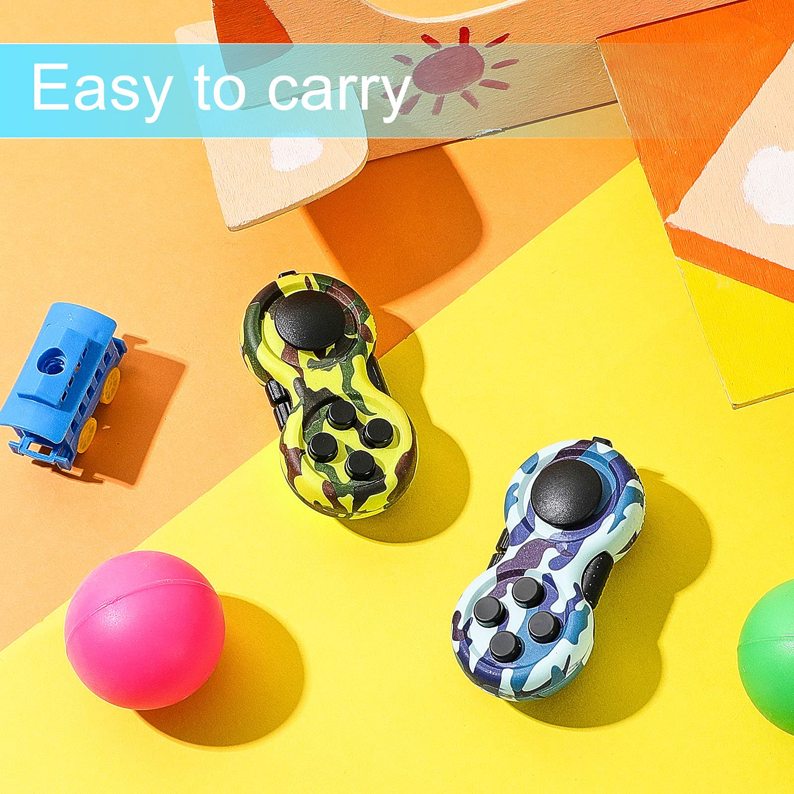 Foto 7 | Almohadilla de Control Antiestrés Fidget Pad Skylety 2 Unidades - Venta Internacional