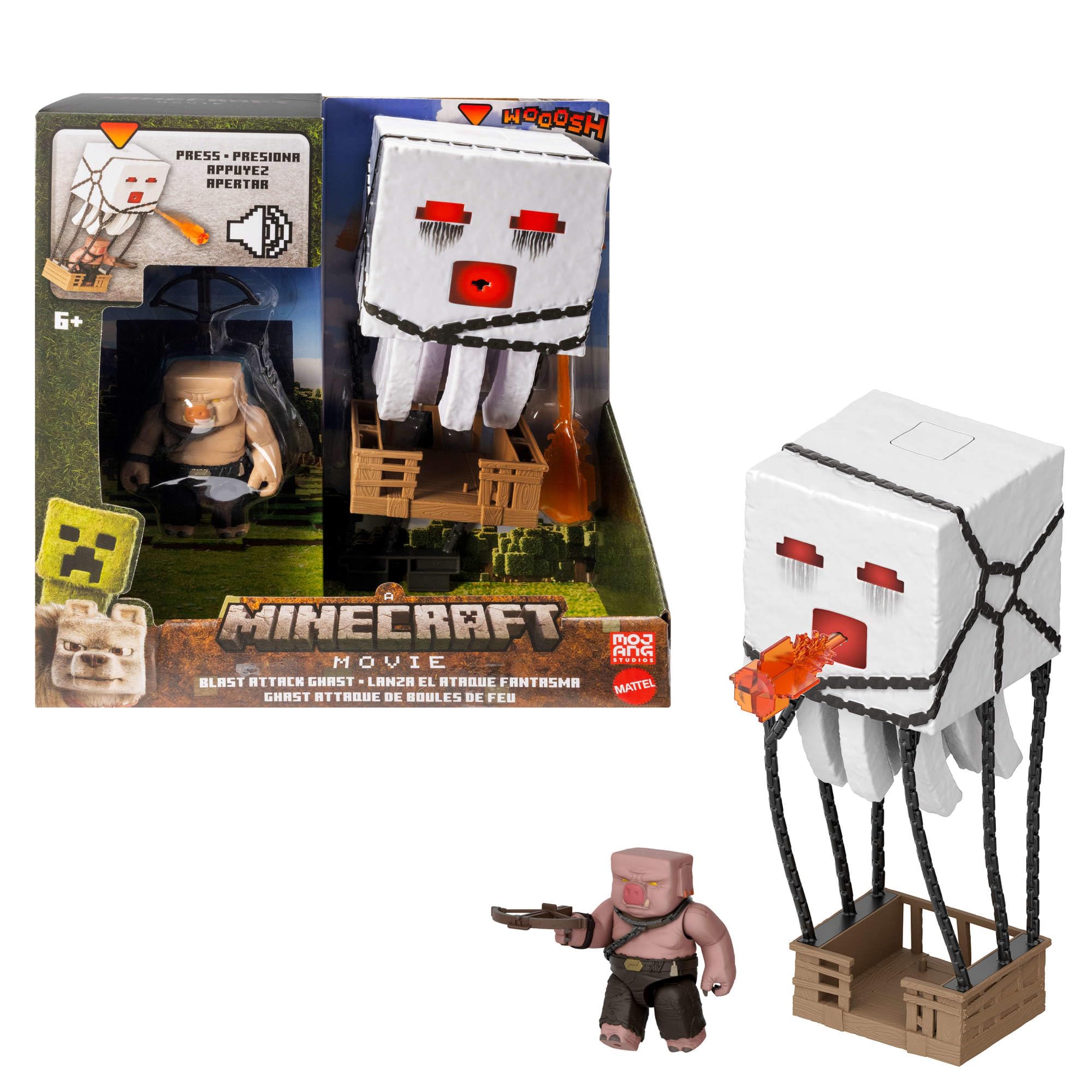 Set De Figuras De Acción Minecraft Blast Attack Ghast Con Luces - Venta Internacional.