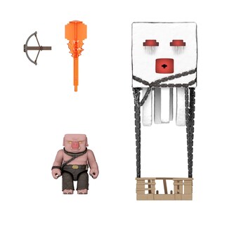 Foto 6 | Set De Figuras De Acción Minecraft Blast Attack Ghast Con Luces - Venta Internacional.
