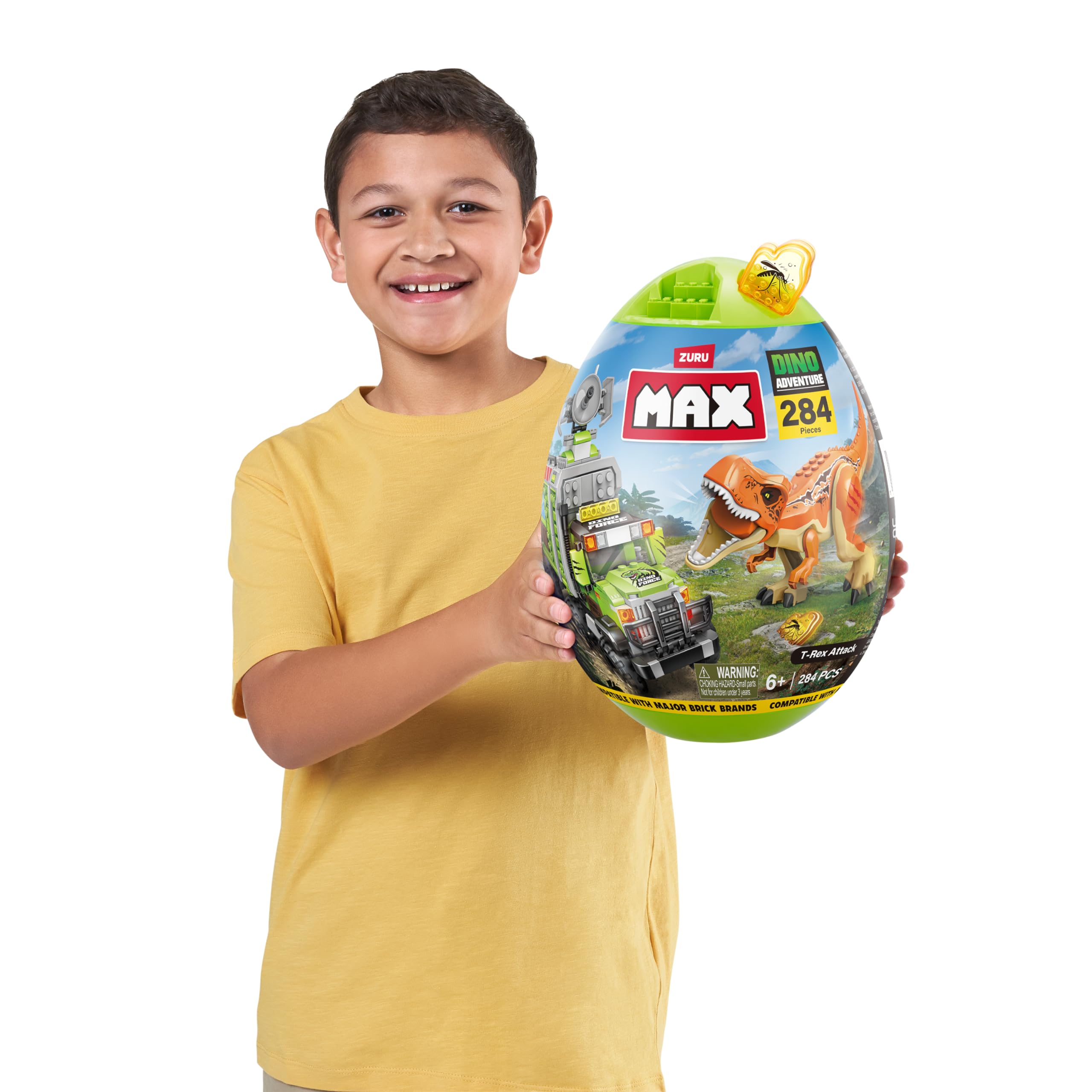 Foto 2 | Bloques Armables Zuru Max-Dino Adventure Us 1 Huevo con 284 Piezas - Venta Internacional