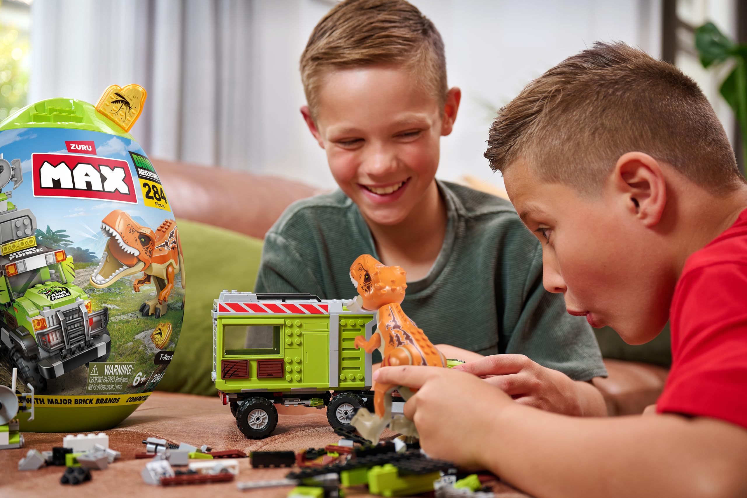 Foto 4 | Bloques Armables Zuru Max-Dino Adventure Us 1 Huevo con 284 Piezas - Venta Internacional