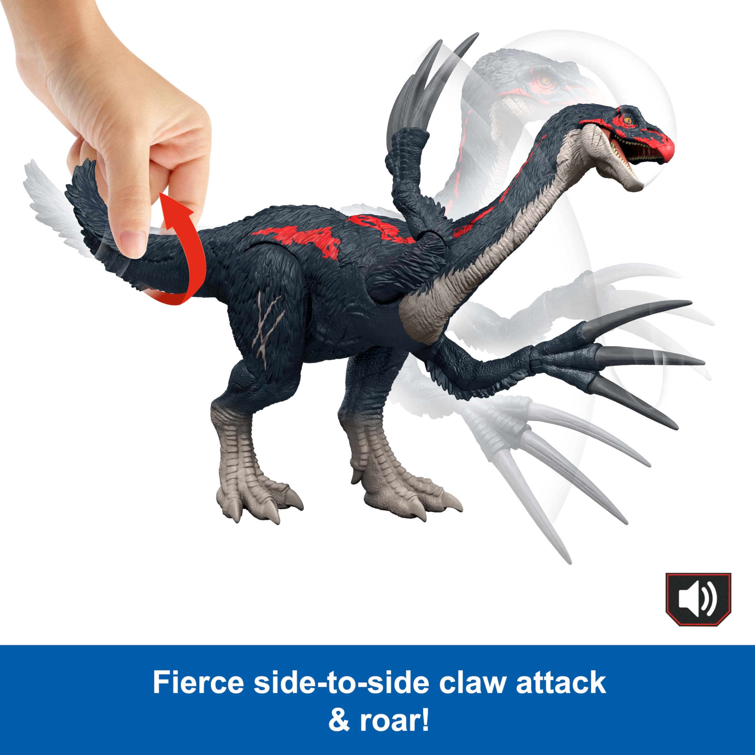 Foto 5 pulgar | Therizinosaurus Mattel Jurassic World - Venta Internacional