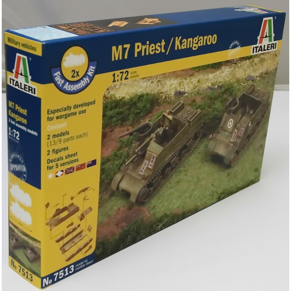 Foto 2 pulgar | Tank Italeri Us M7 Priest 105 Mm Con Kangaroo A Escala 1:72. - Venta Internacional.